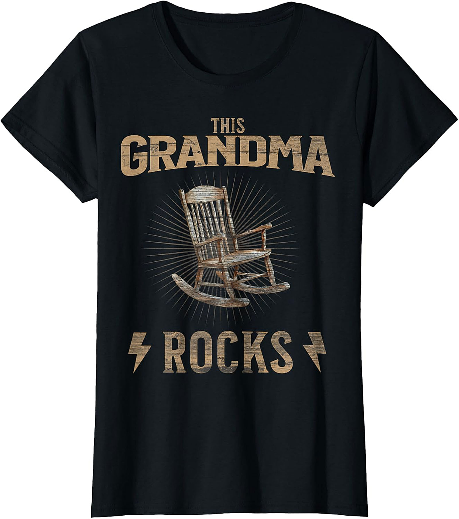 This Grandma Rocks T-Shirt | Funny Vintage Graphic Tee Gift