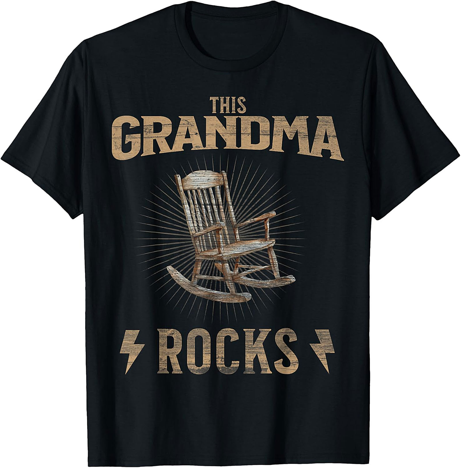 This Grandma Rocks T-Shirt | Funny Vintage Graphic Tee Gift