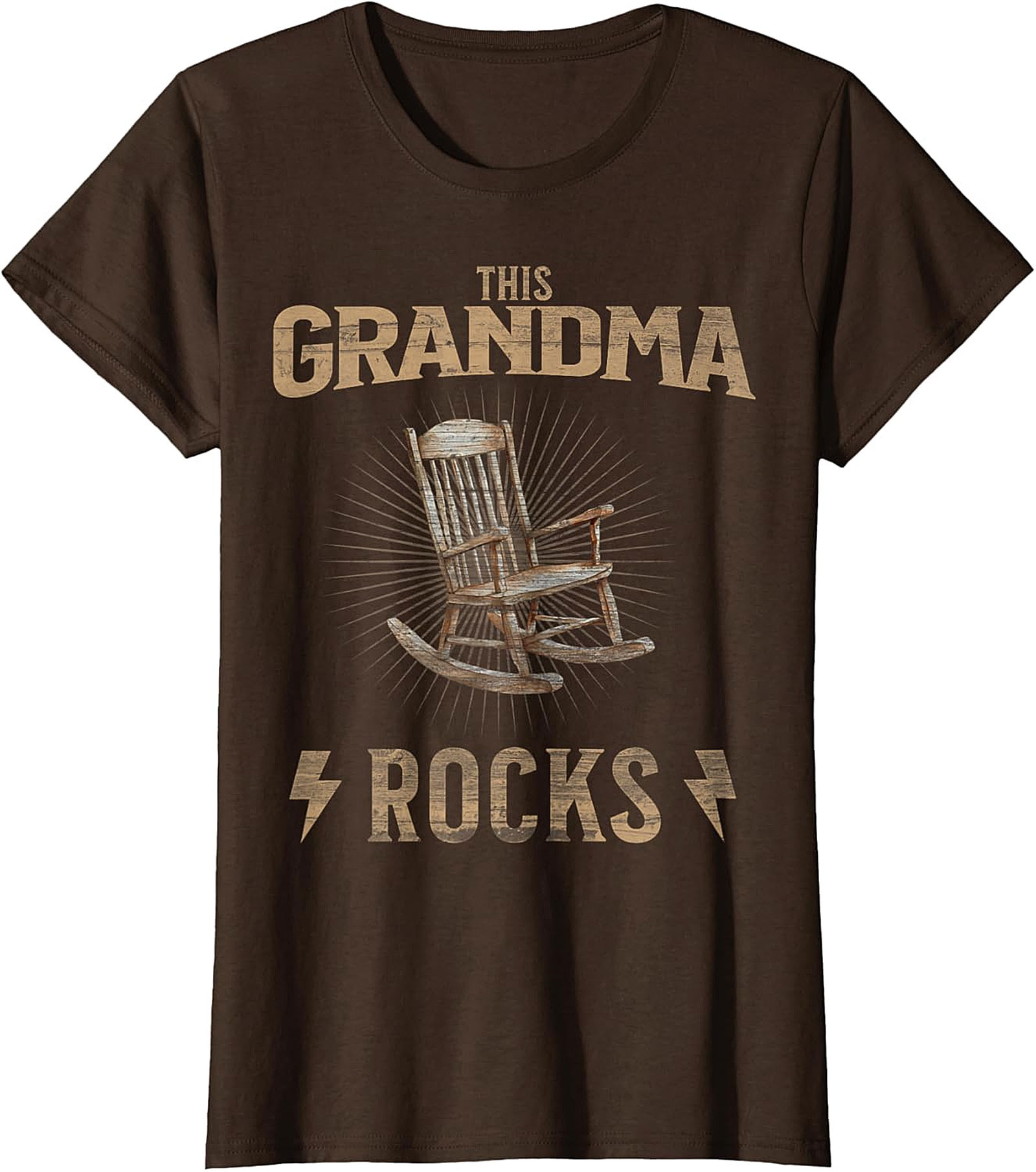 This Grandma Rocks T-Shirt | Funny Vintage Graphic Tee Gift