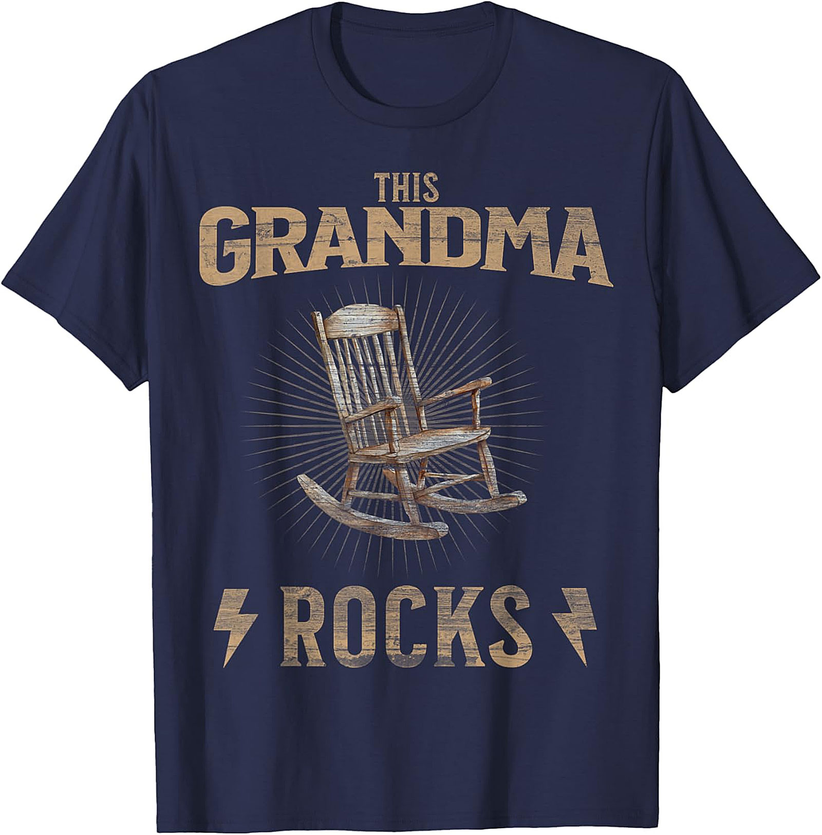 This Grandma Rocks T-Shirt | Funny Vintage Graphic Tee Gift