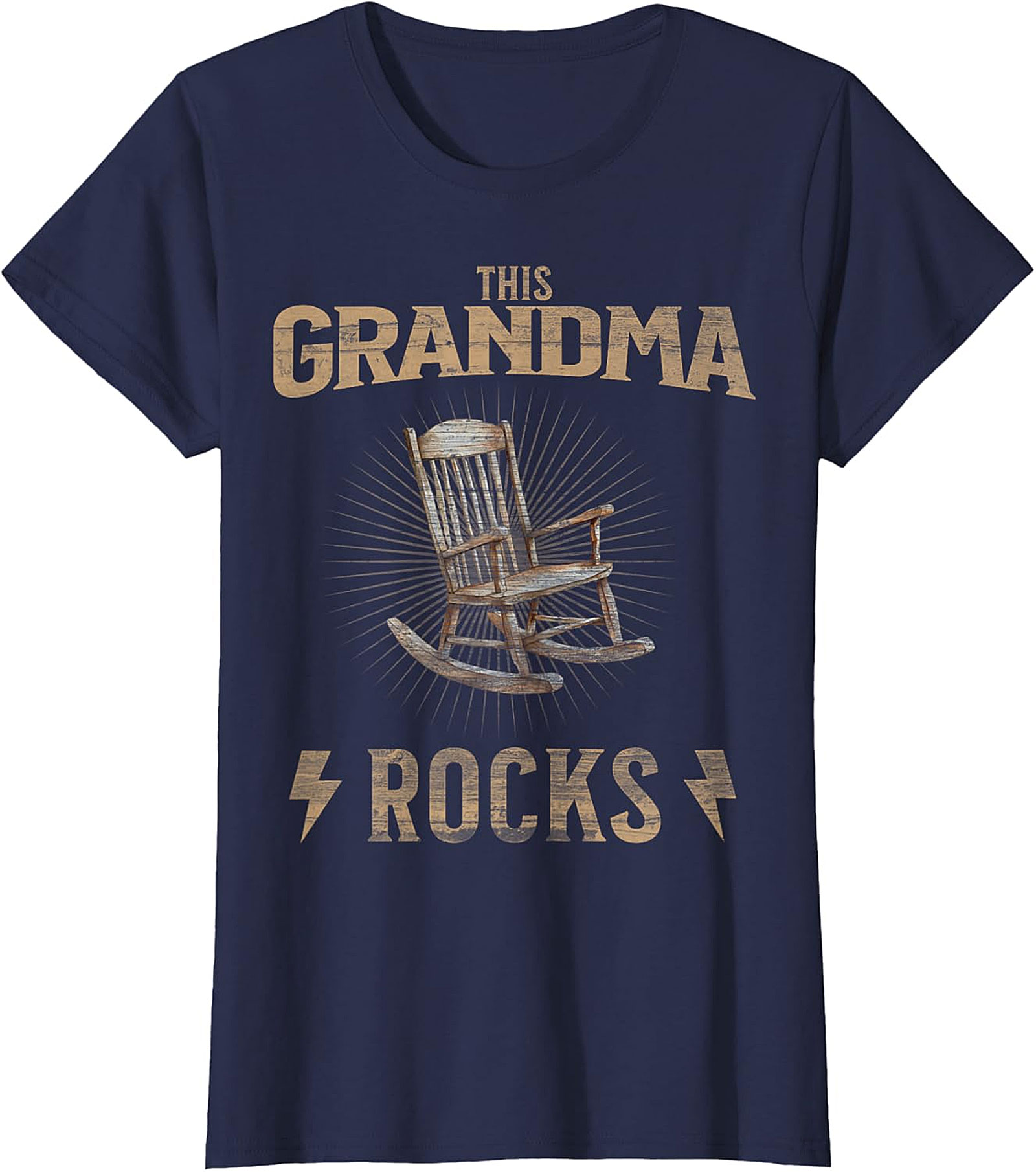 This Grandma Rocks T-Shirt | Funny Vintage Graphic Tee Gift