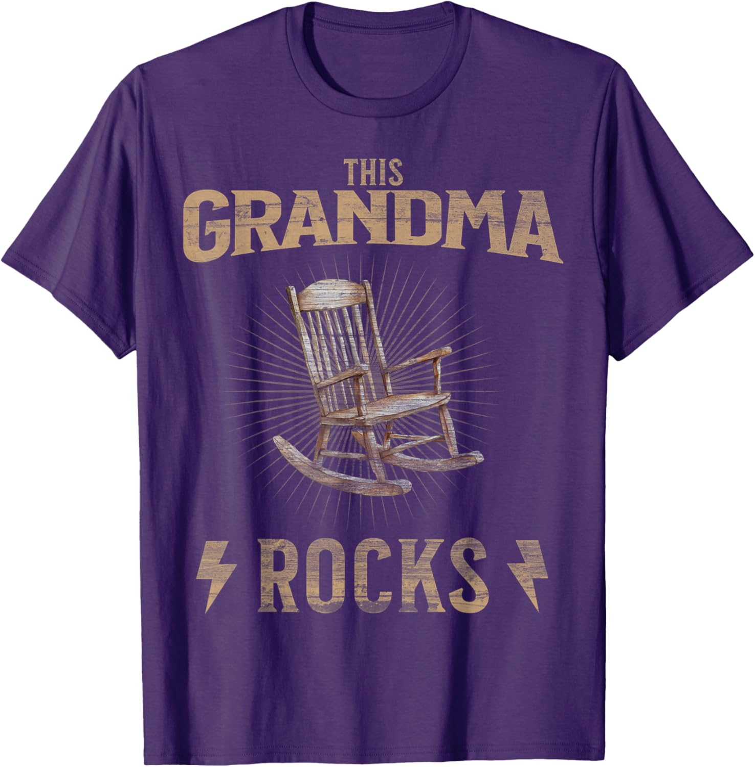 This Grandma Rocks T-Shirt | Funny Vintage Graphic Tee Gift