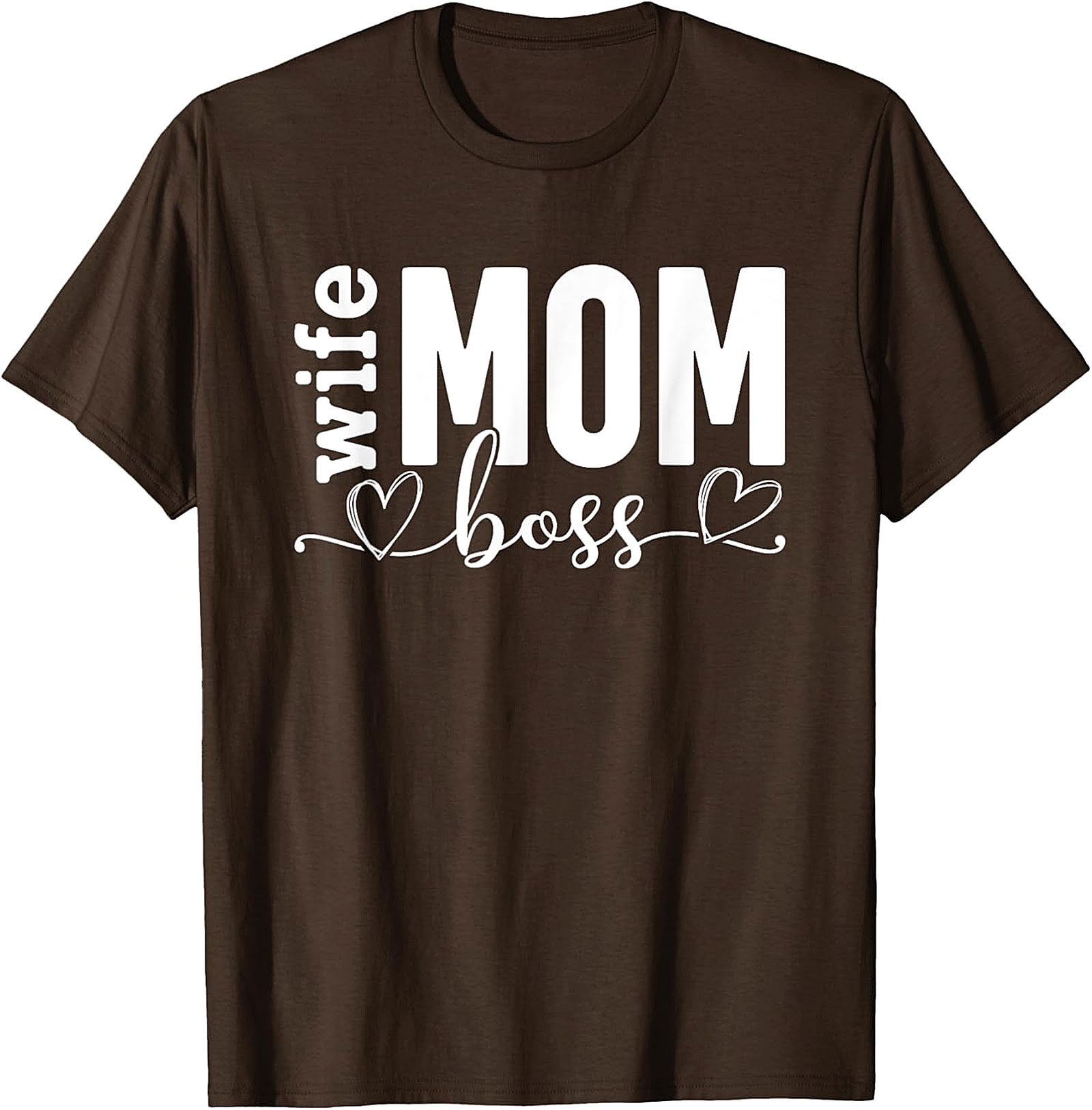 Wife Mom Boss T-Shirt | Soft Cotton Graphic Tee for Moms