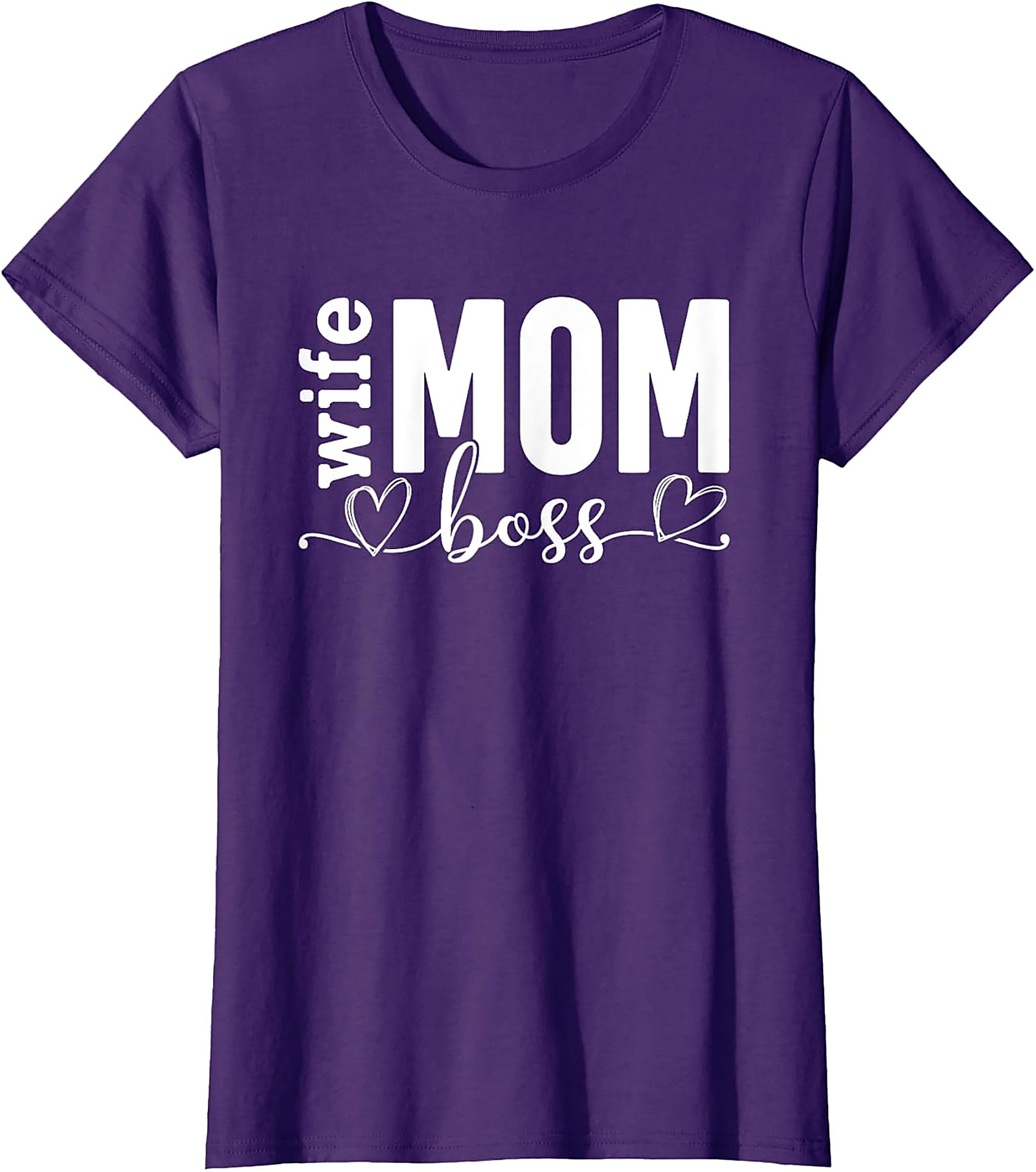 Wife Mom Boss T-Shirt | Soft Cotton Graphic Tee for Moms