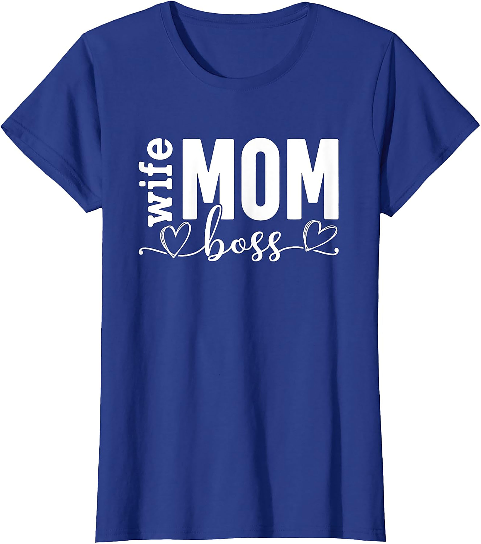 Wife Mom Boss T-Shirt | Soft Cotton Graphic Tee for Moms