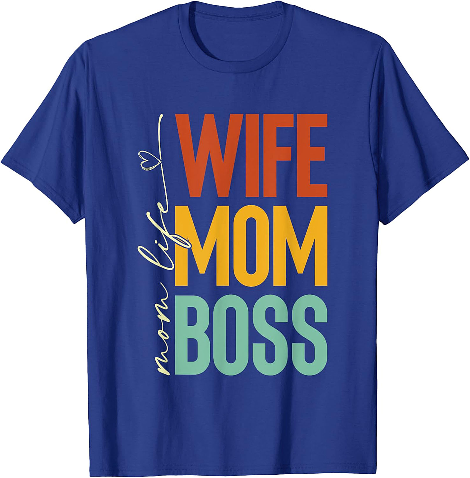 Wife Mom Boss T-Shirt | Retro Mom Life Graphic Tee