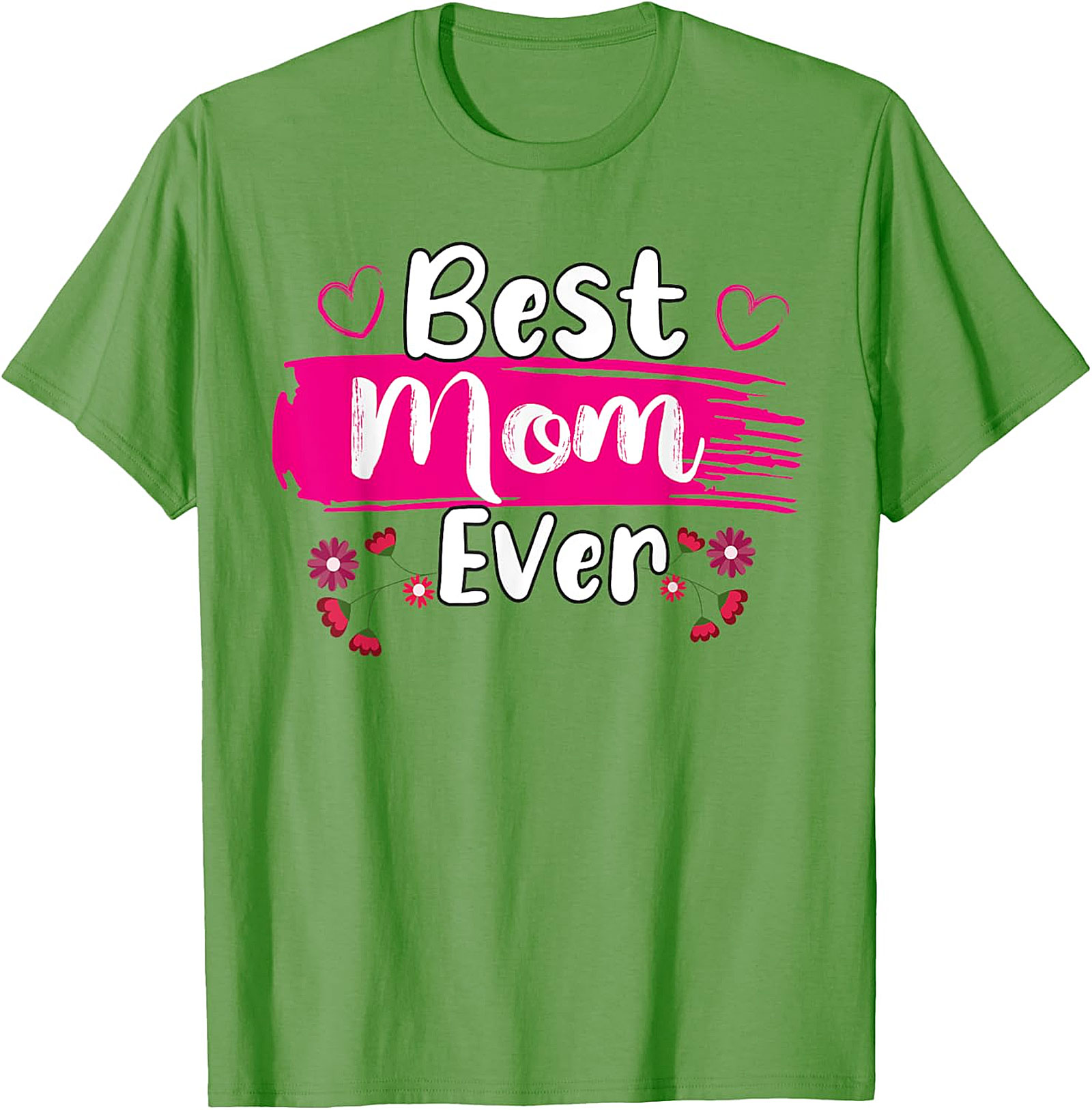 Best Mom Ever T-Shirt Floral Graphic Tee Mother's Day Gift