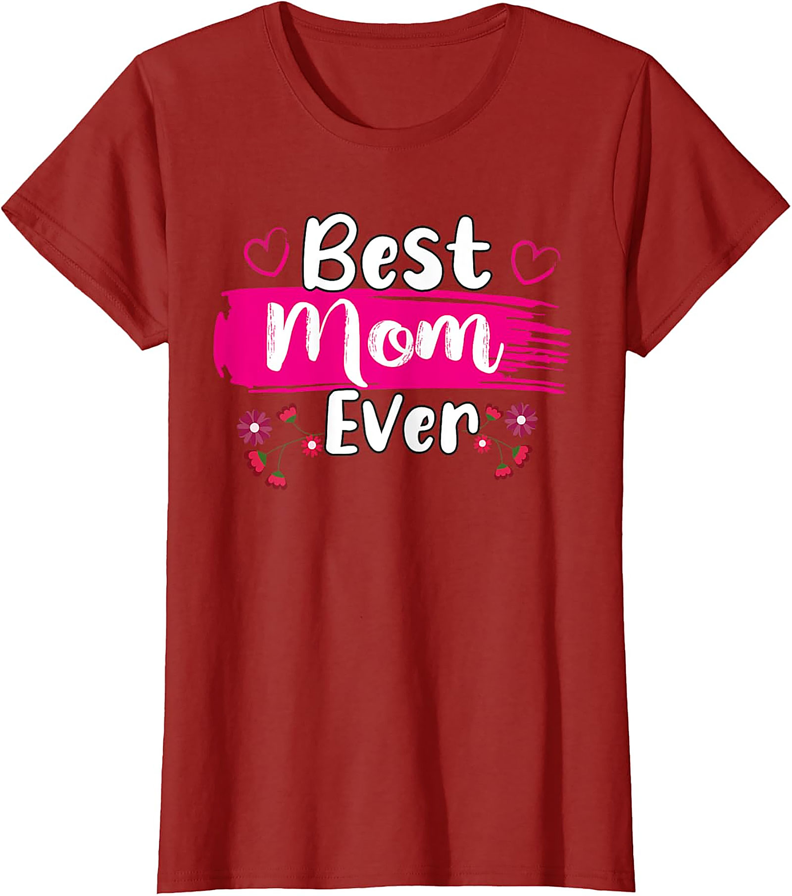 Best Mom Ever T-Shirt Floral Graphic Tee Mother's Day Gift