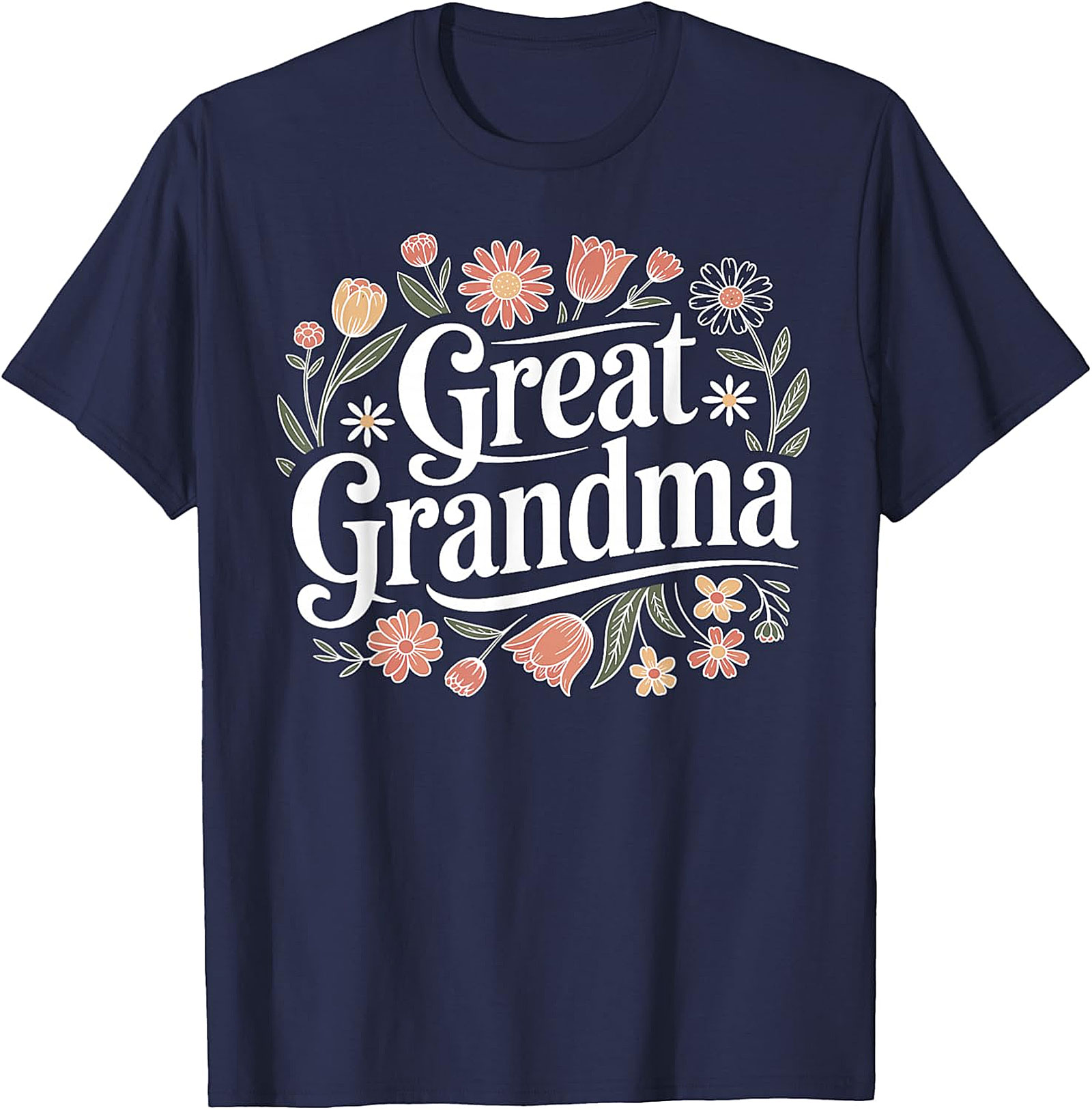 Great Grandma Floral T-shirt | Retro Gift for Great Grandma