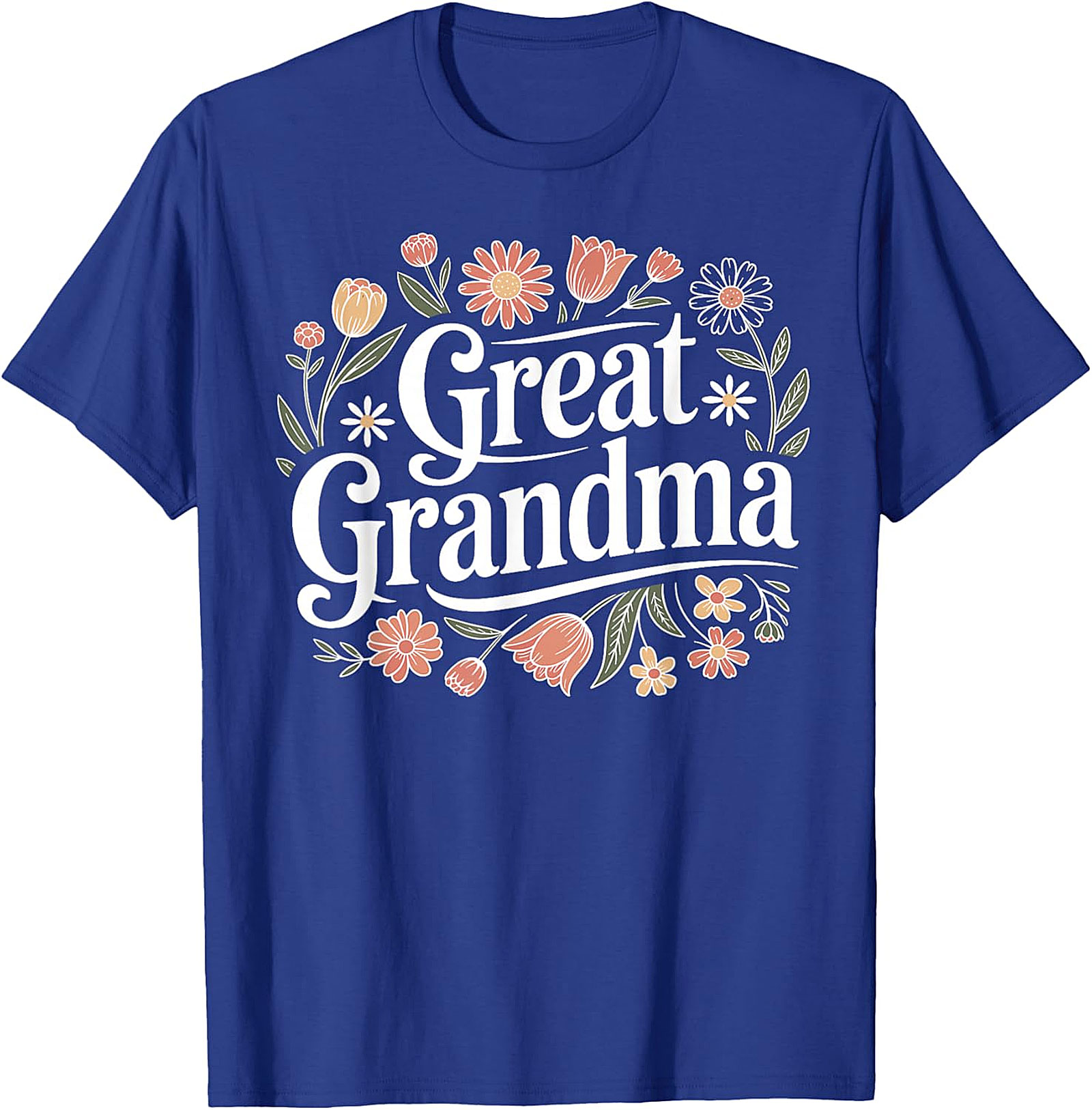 Great Grandma Floral T-shirt | Retro Gift for Great Grandma