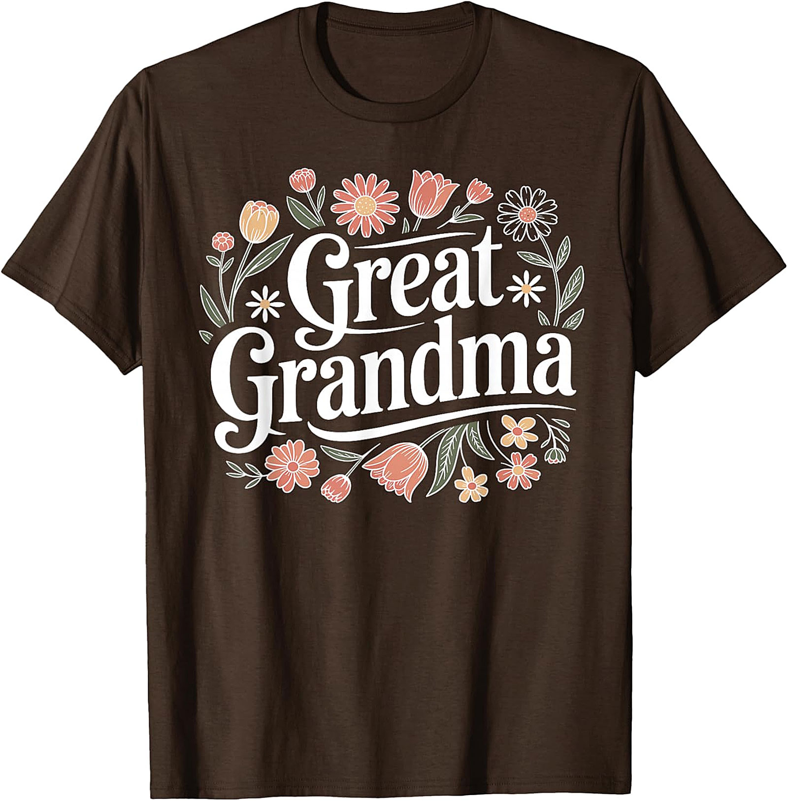 Great Grandma Floral T-shirt | Retro Gift for Great Grandma