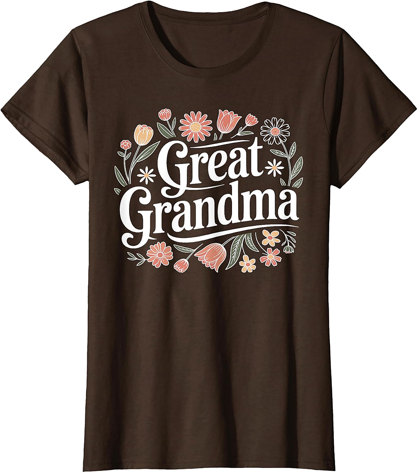 Great Grandma Floral T-shirt | Retro Gift for Great Grandma