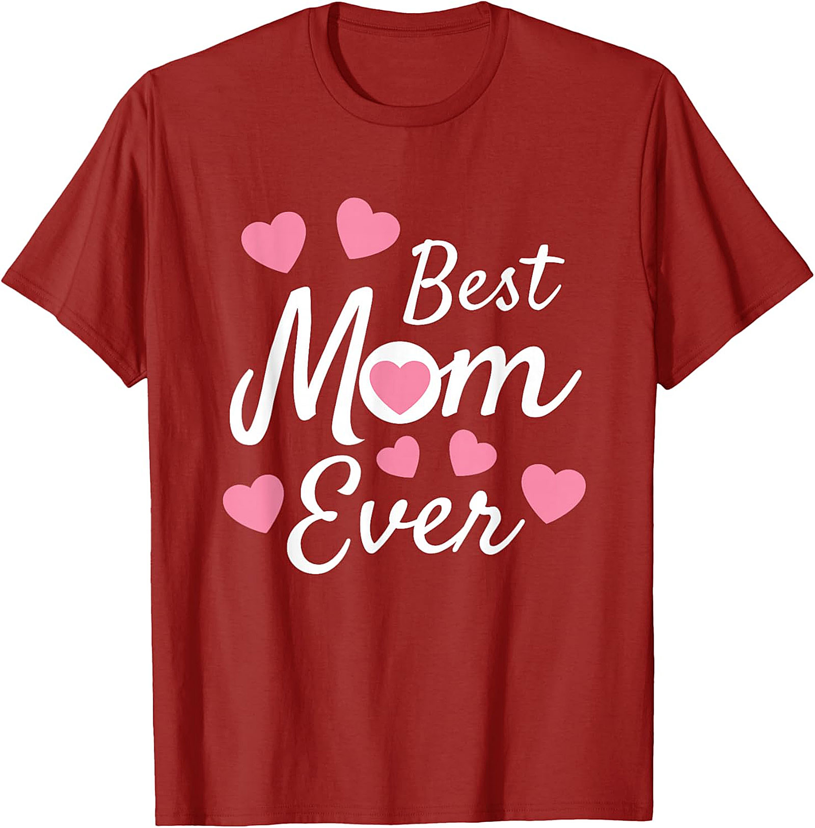 Best Mom Ever T-Shirt Cute Heart Graphic Tee for Mom