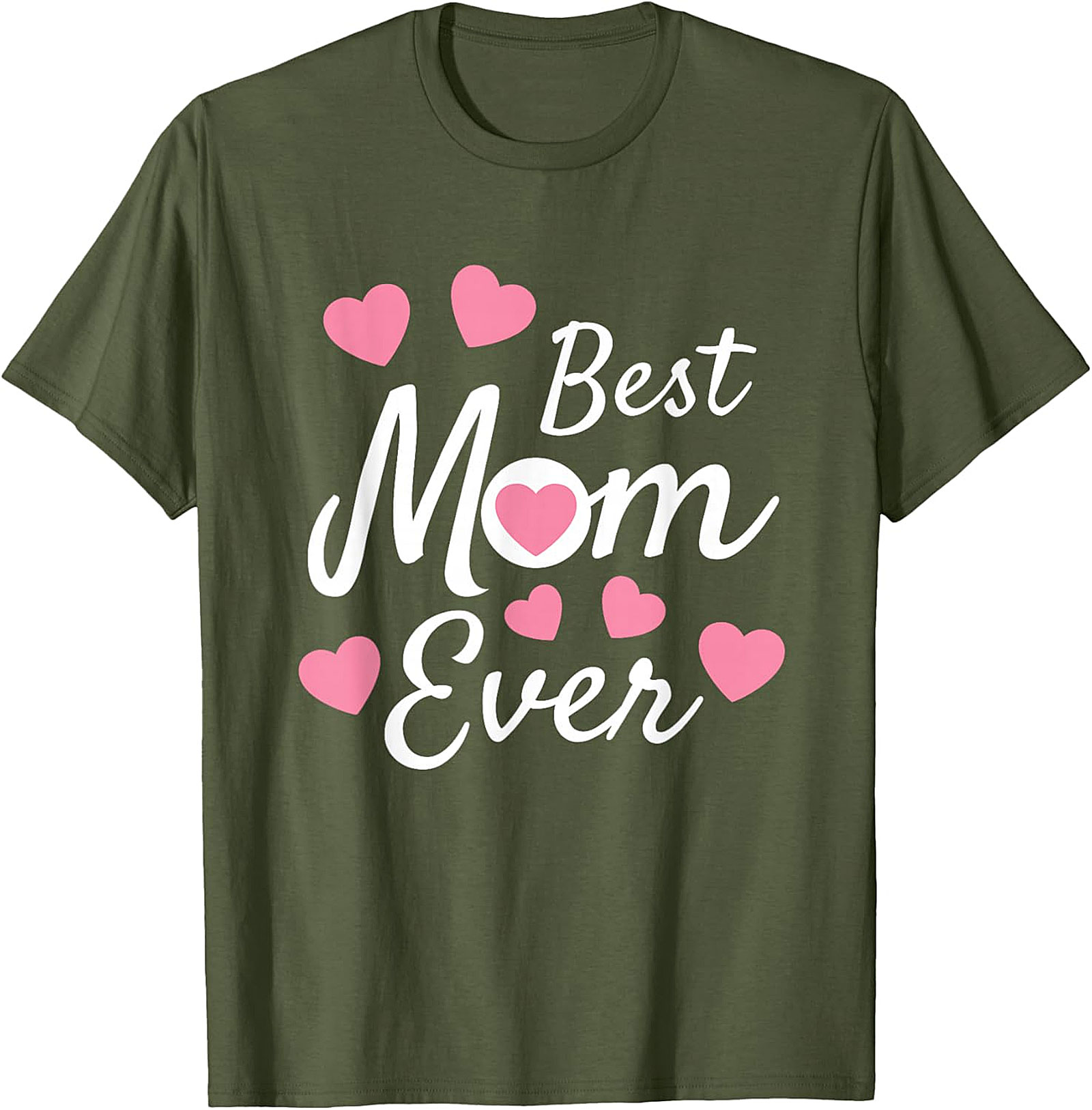 Best Mom Ever T-Shirt Cute Heart Graphic Tee for Mom