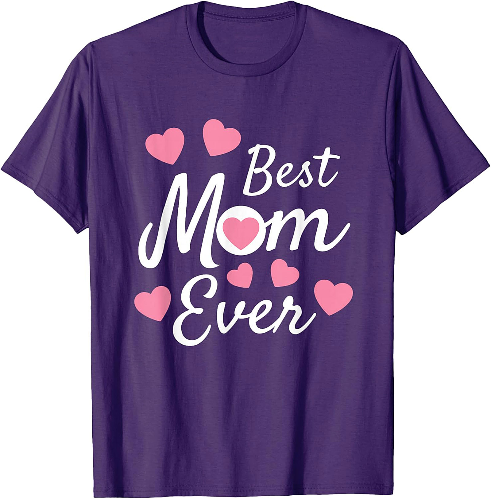 Best Mom Ever T-Shirt Cute Heart Graphic Tee for Mom