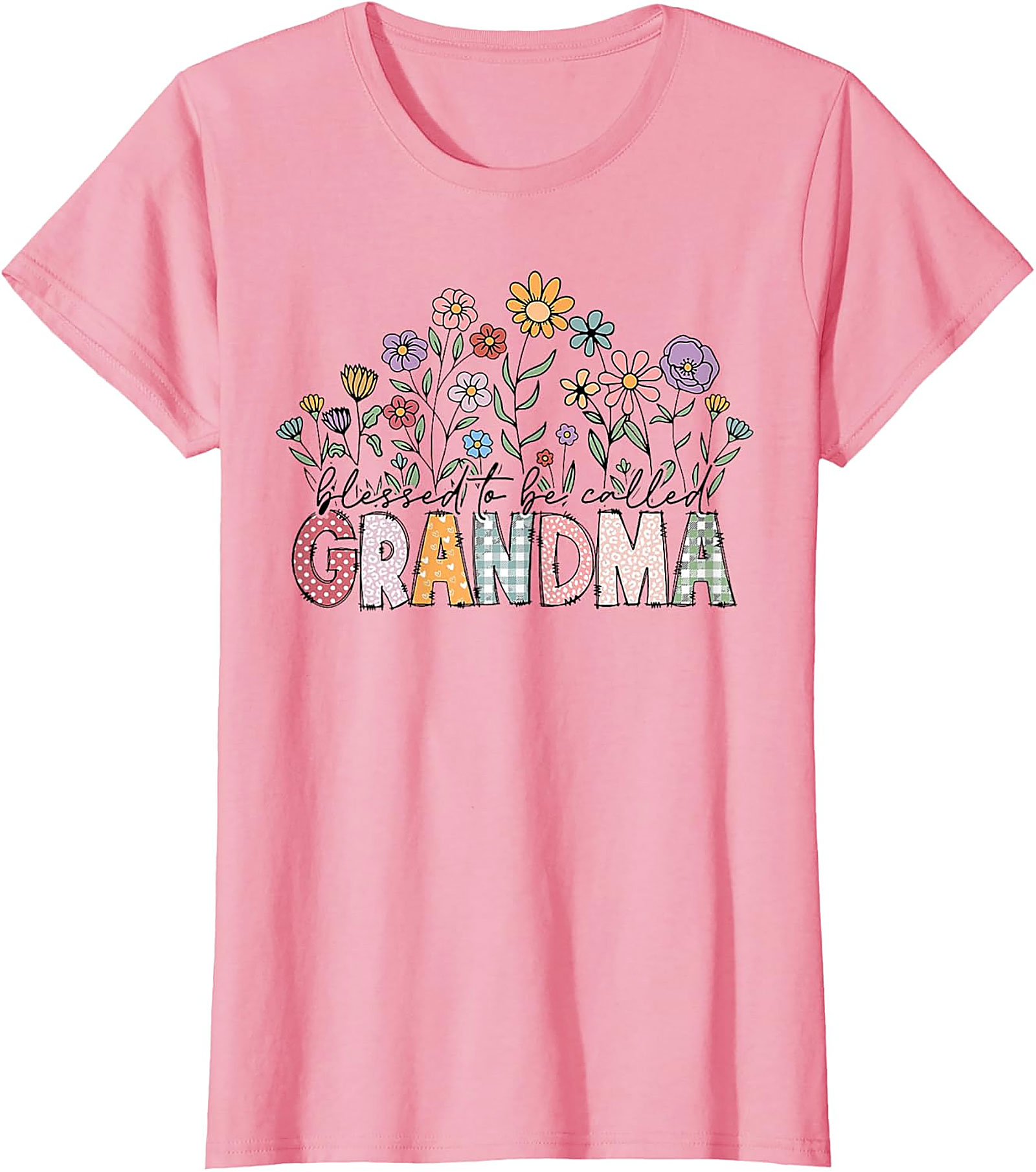 Blessed To Be Called Grandma T-Shirt | Floral Graphic Tee