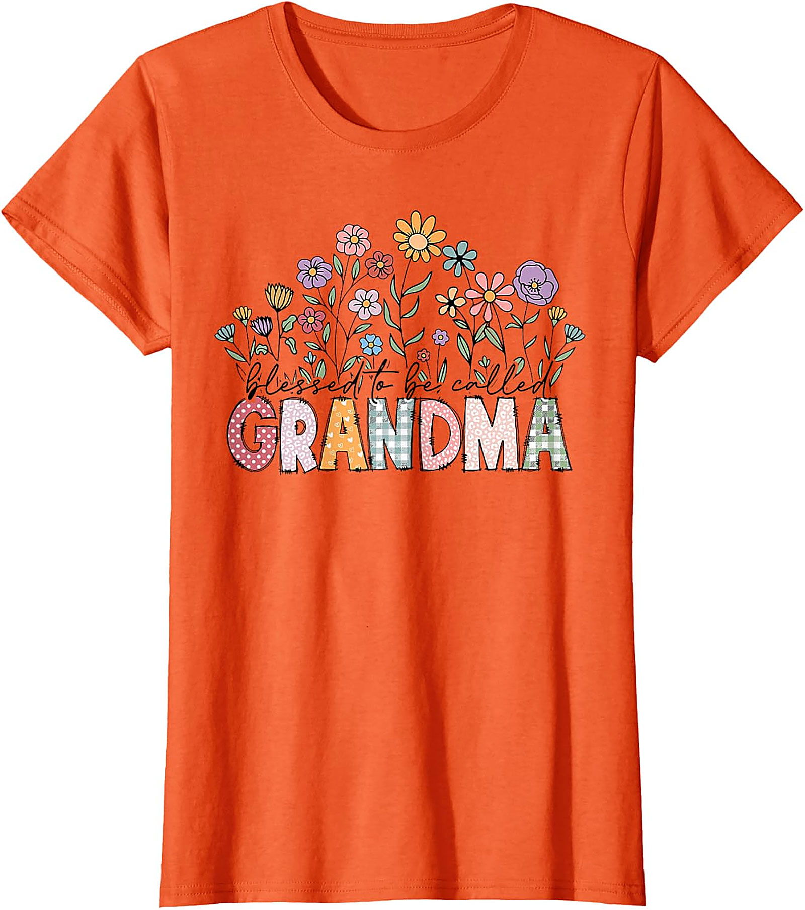 Blessed To Be Called Grandma T-Shirt | Floral Graphic Tee