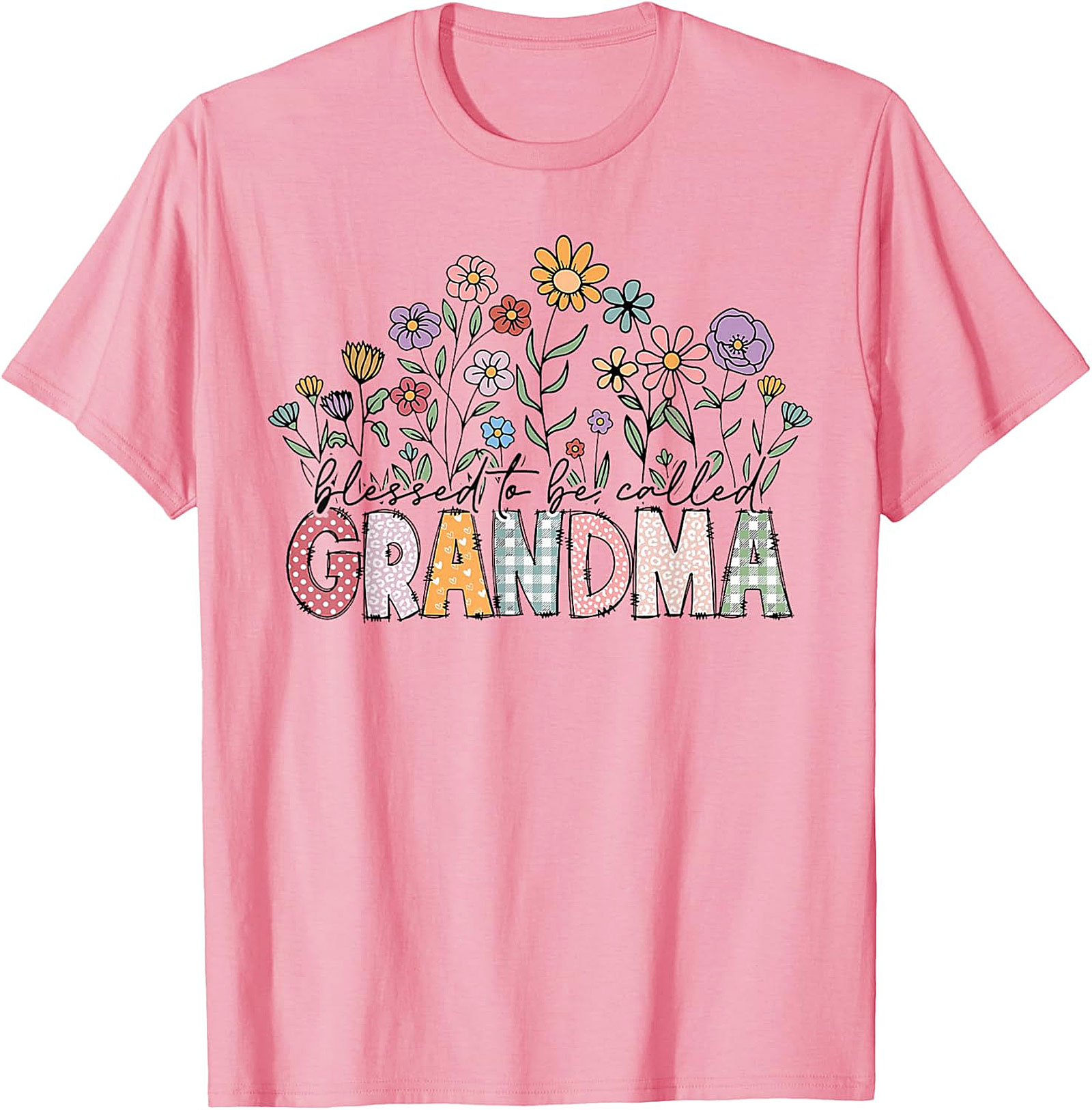 Blessed To Be Called Grandma T-Shirt | Floral Graphic Tee