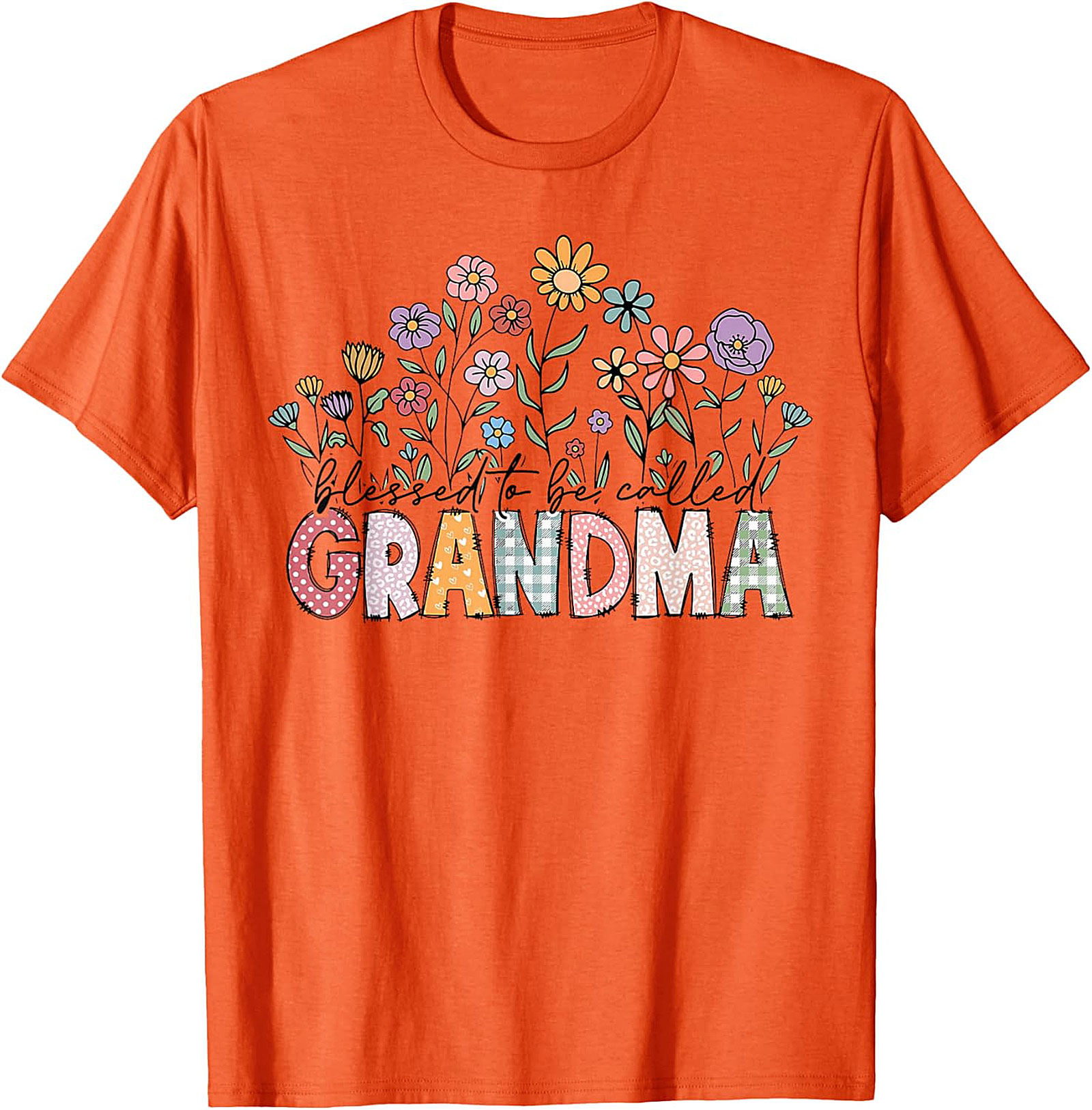 Blessed To Be Called Grandma T-Shirt | Floral Graphic Tee