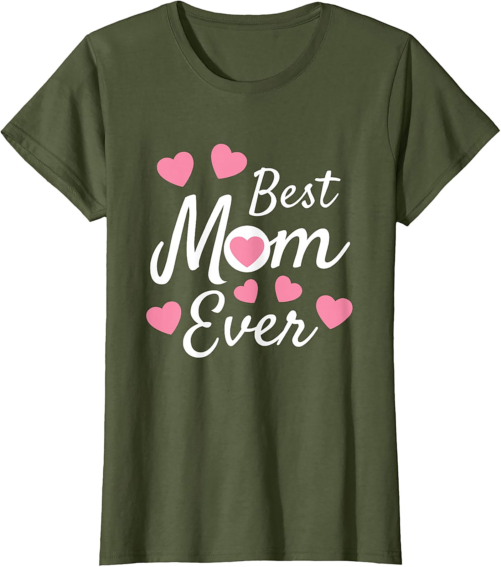 Best Mom Ever T-Shirt Cute Heart Graphic Tee for Mom