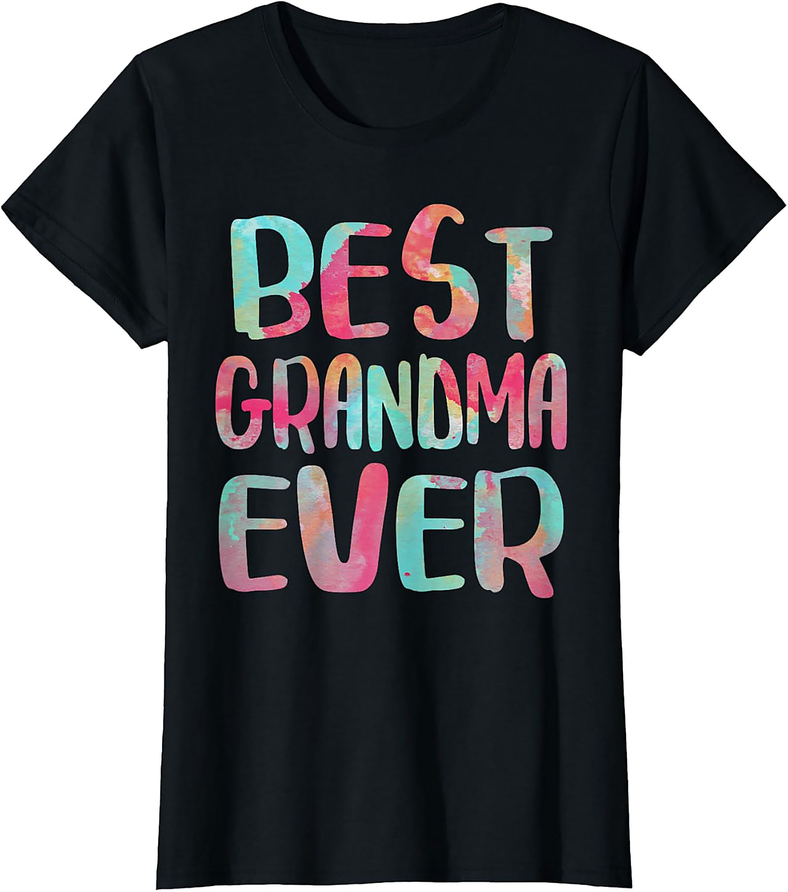 Best Grandma Ever T-Shirt | Colorful Watercolor Gift Tee