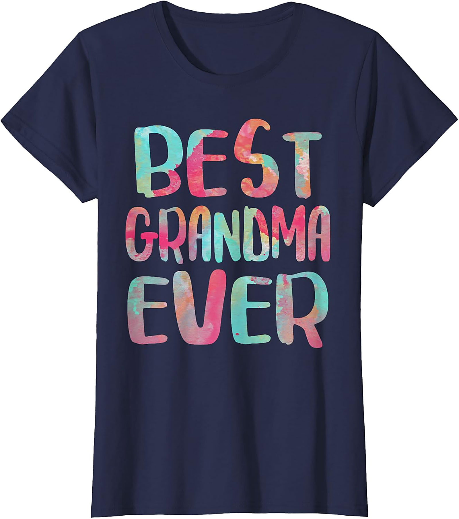 Best Grandma Ever T-Shirt | Colorful Watercolor Gift Tee