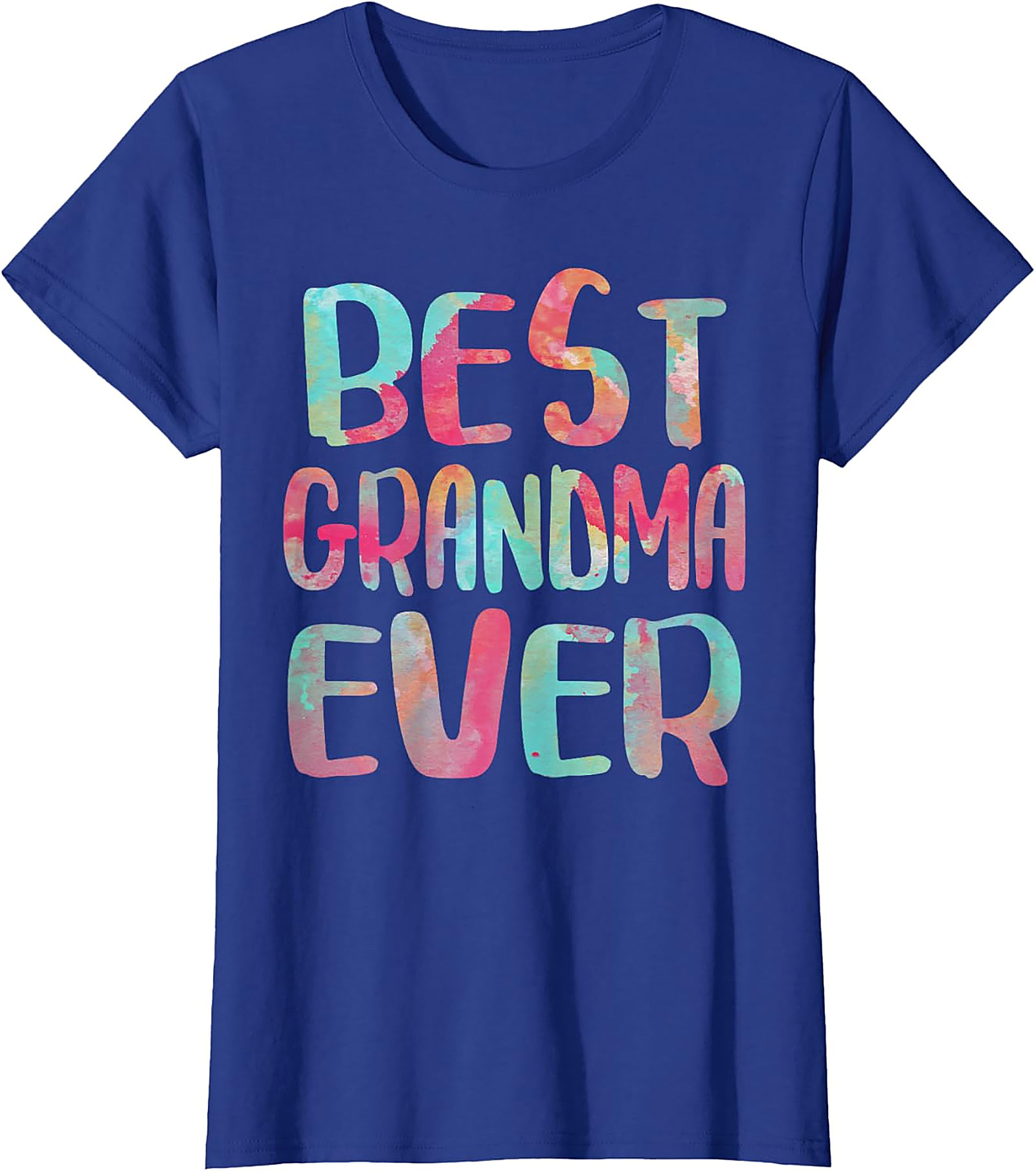 Best Grandma Ever T-Shirt | Colorful Watercolor Gift Tee