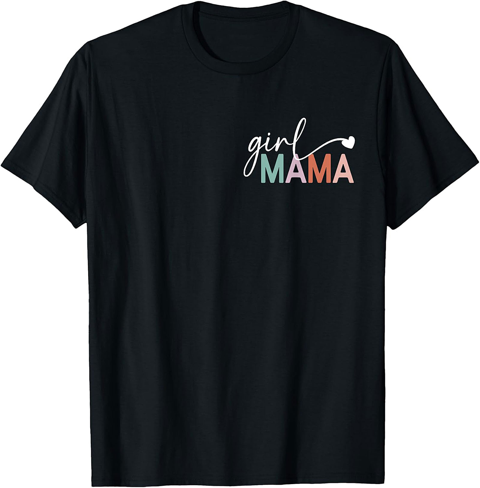 Girl Mama T-shirt Minimalist Graphic Tee for Moms