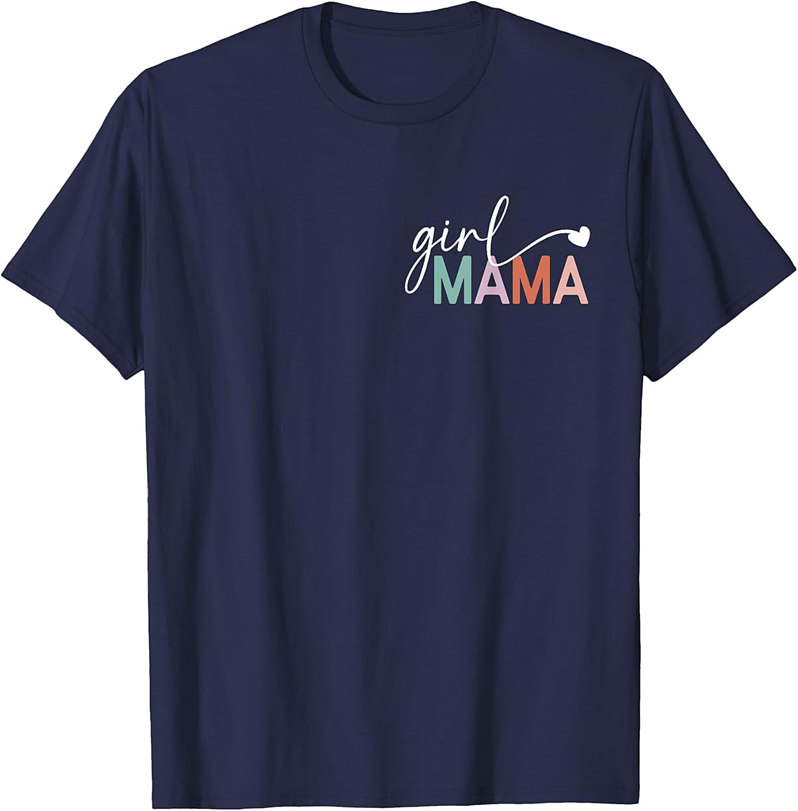  Girl Mama T-shirt Minimalist Graphic Tee for Moms