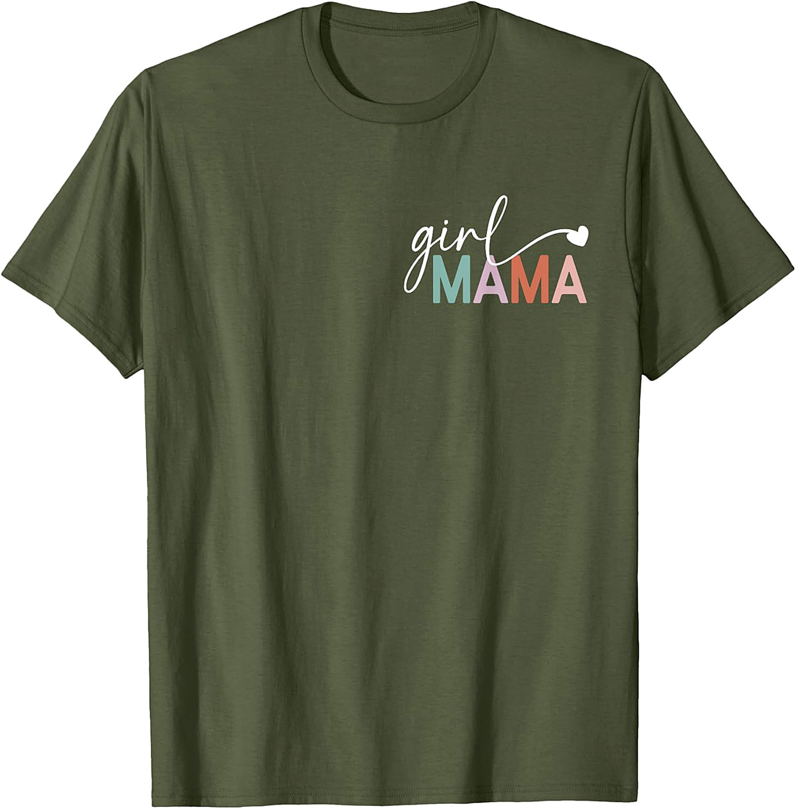  Girl Mama T-shirt Minimalist Graphic Tee for Moms