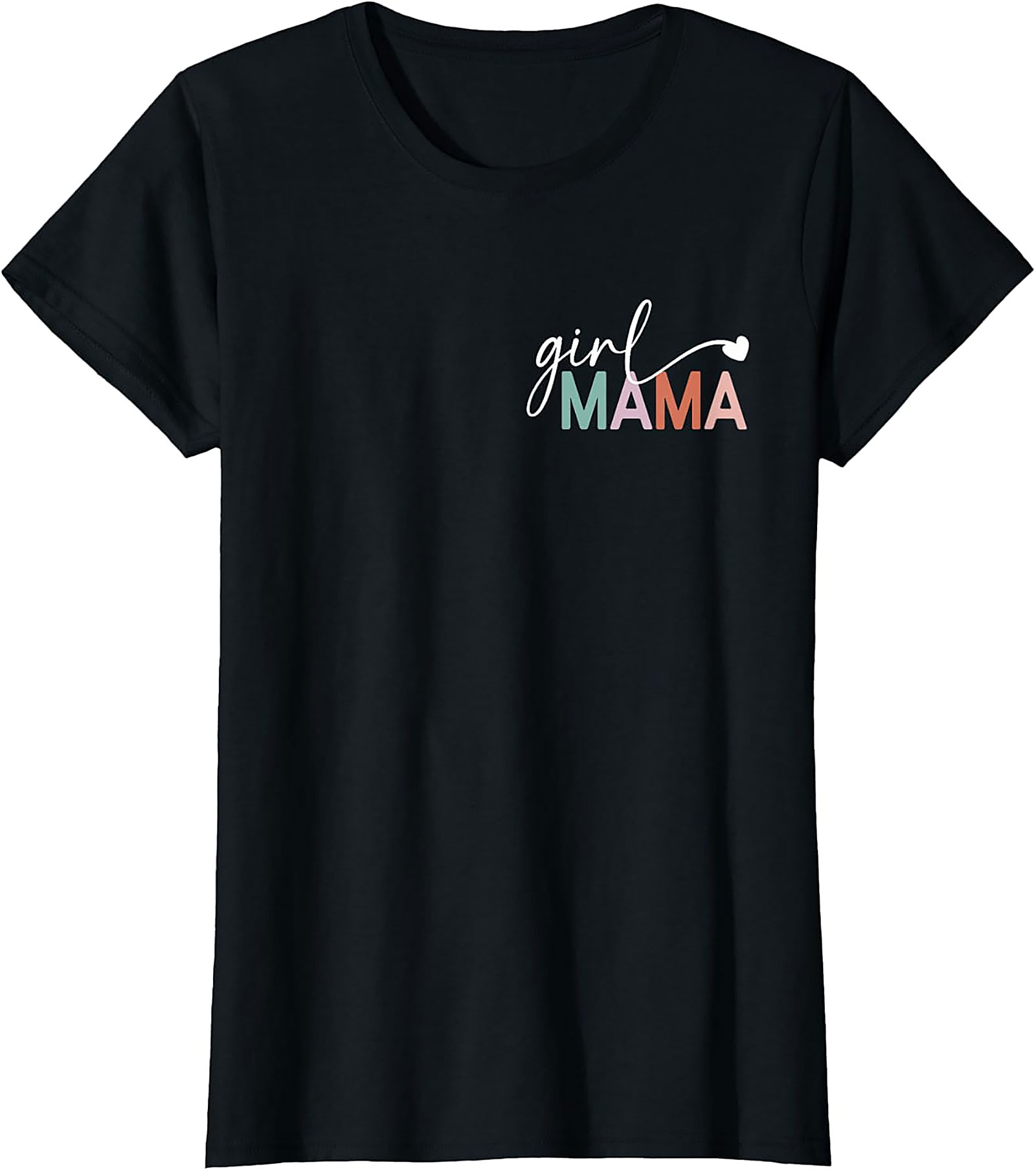  Girl Mama T-shirt Minimalist Graphic Tee for Moms