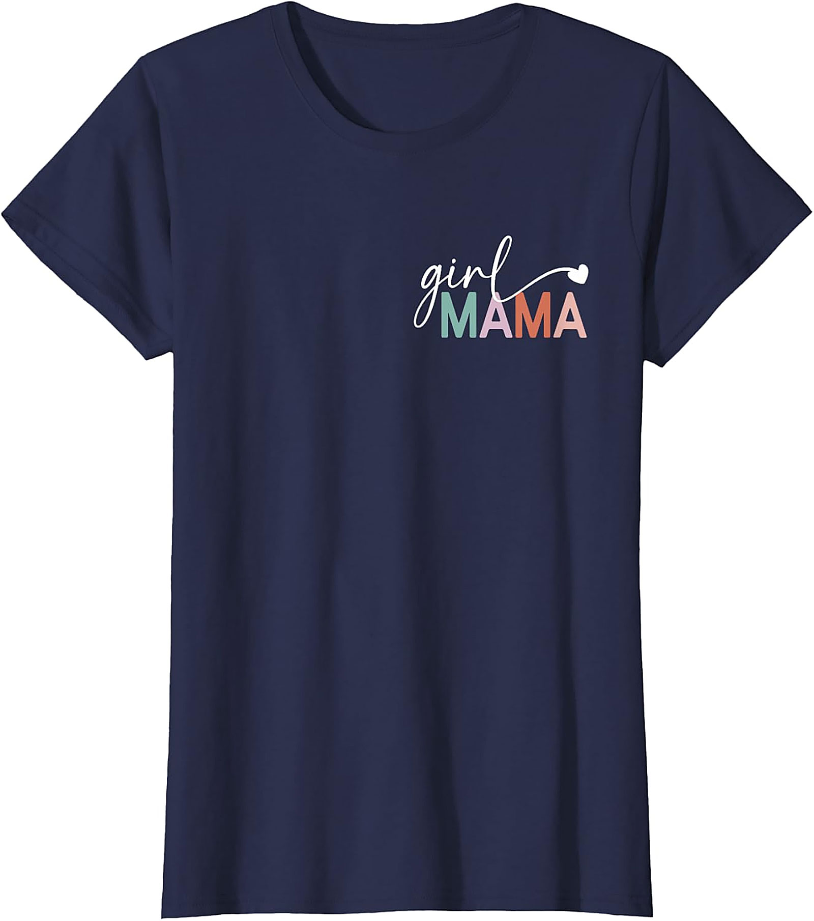  Girl Mama T-shirt Minimalist Graphic Tee for Moms