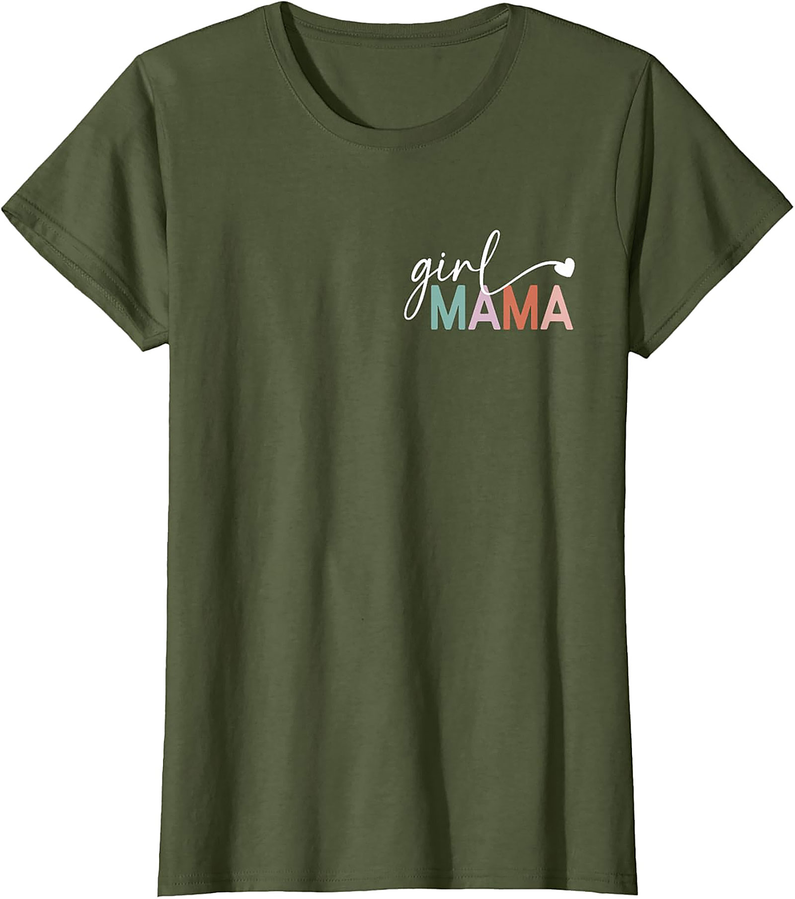  Girl Mama T-shirt Minimalist Graphic Tee for Moms