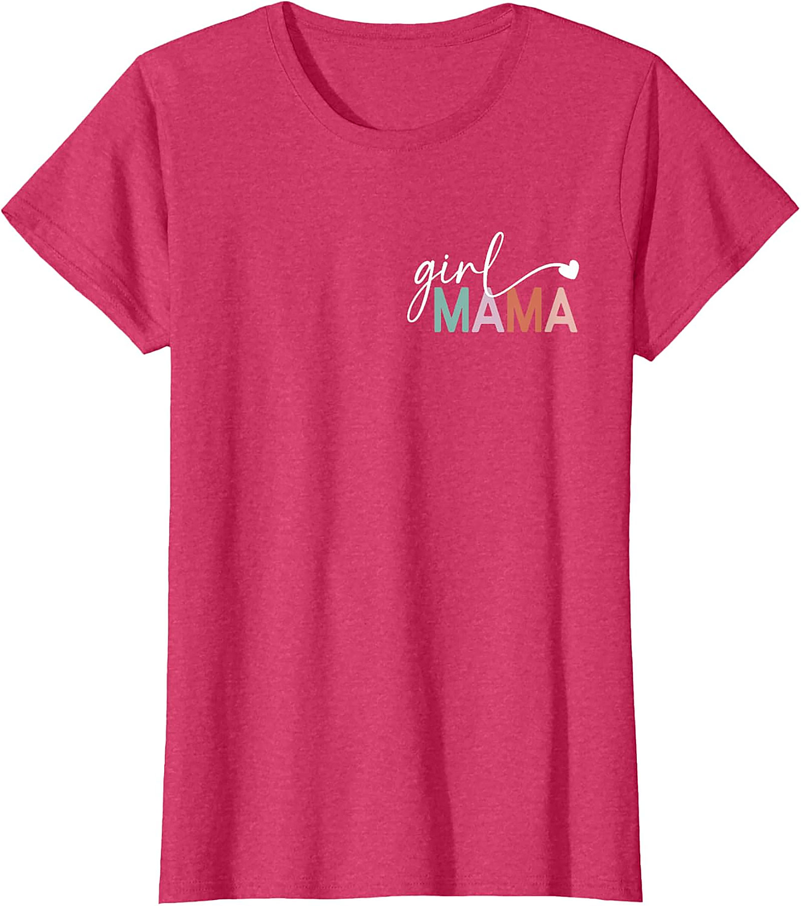  Girl Mama T-shirt Minimalist Graphic Tee for Moms