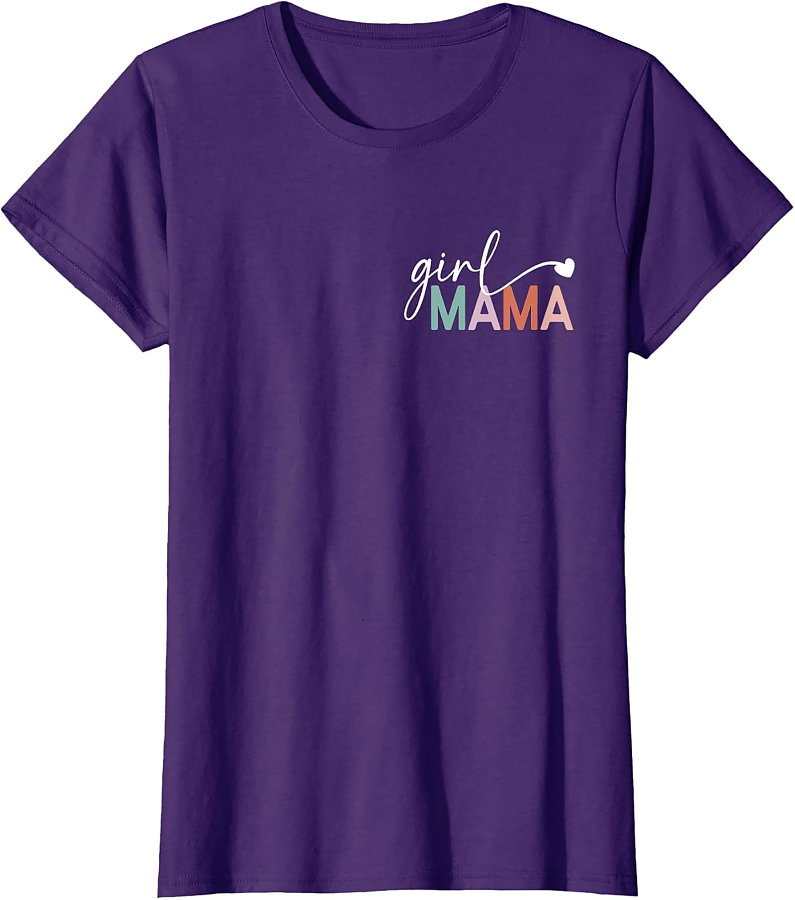  Girl Mama T-shirt Minimalist Graphic Tee for Moms