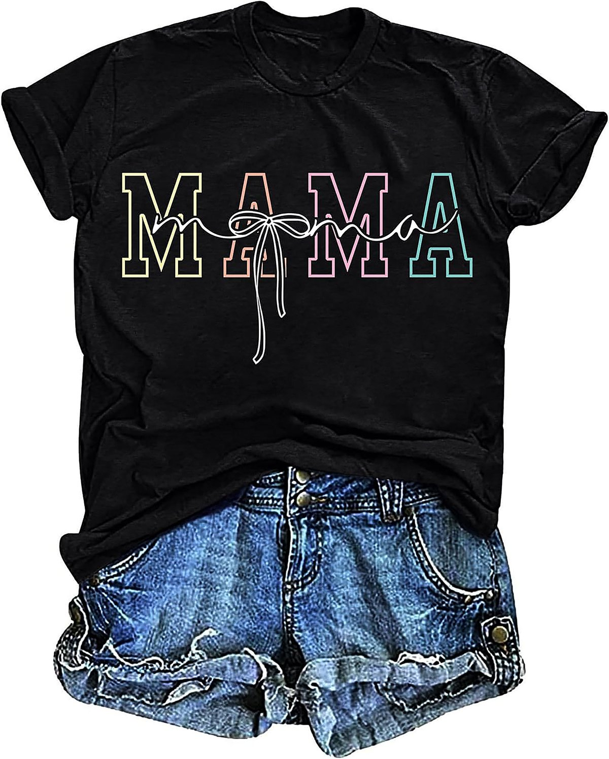 Pastel Mama Bow T-shirt | Trendy Coquette Graphic Tee