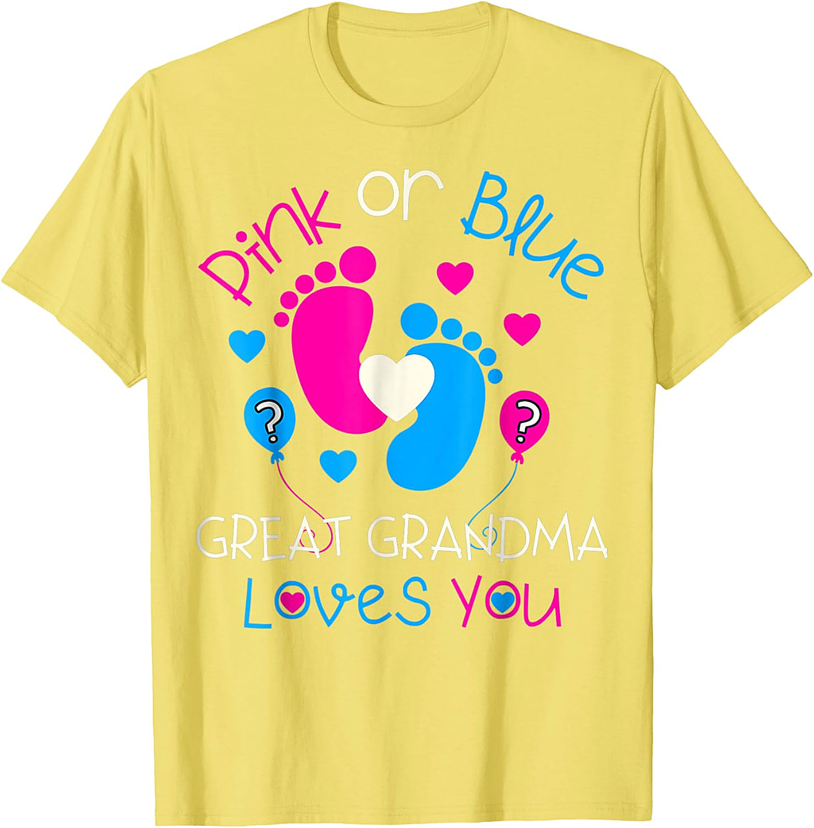  Great Grandma Gender Reveal T-Shirt | Pink or Blue Tee