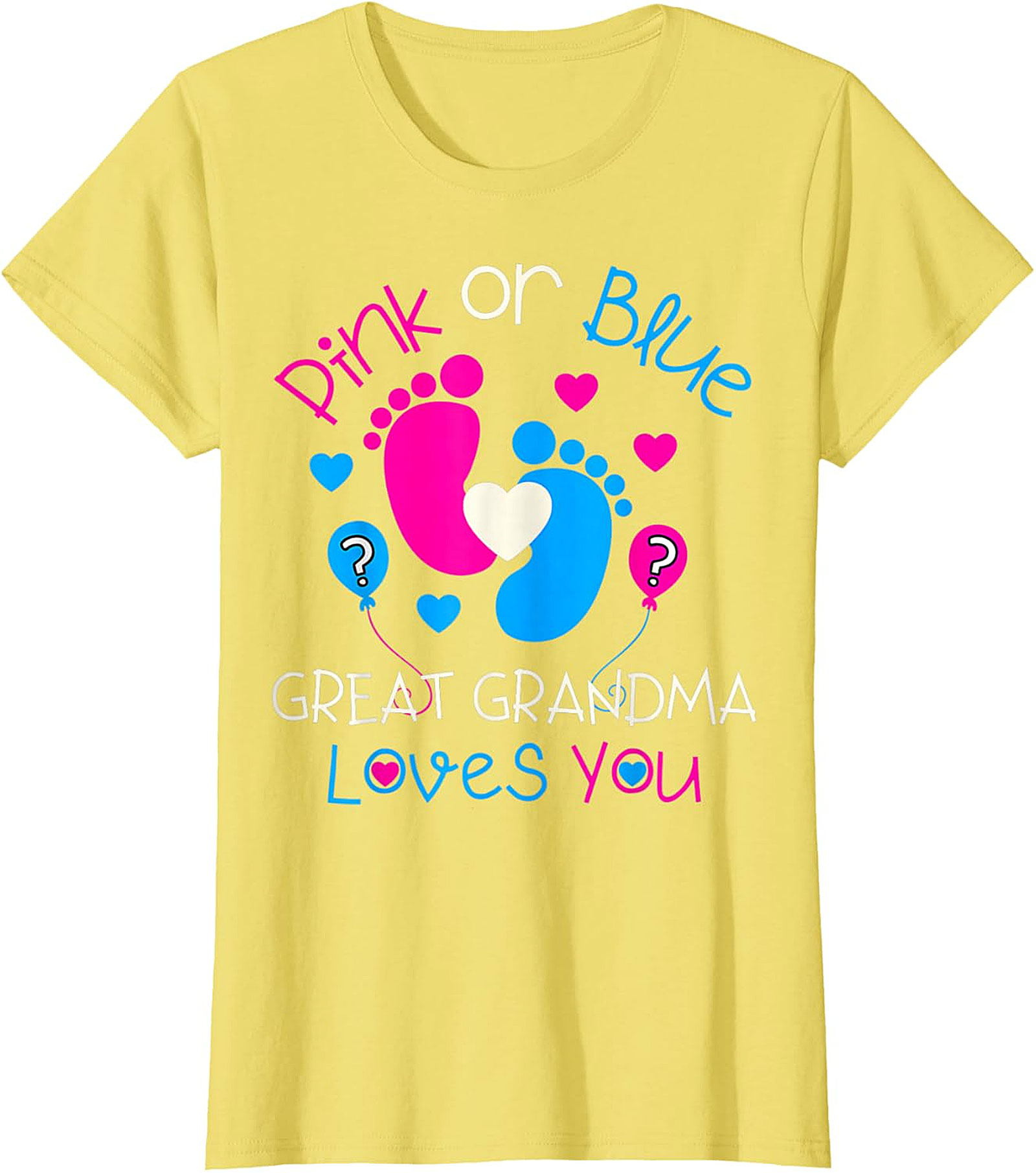 Great Grandma Gender Reveal T-Shirt | Pink or Blue Tee