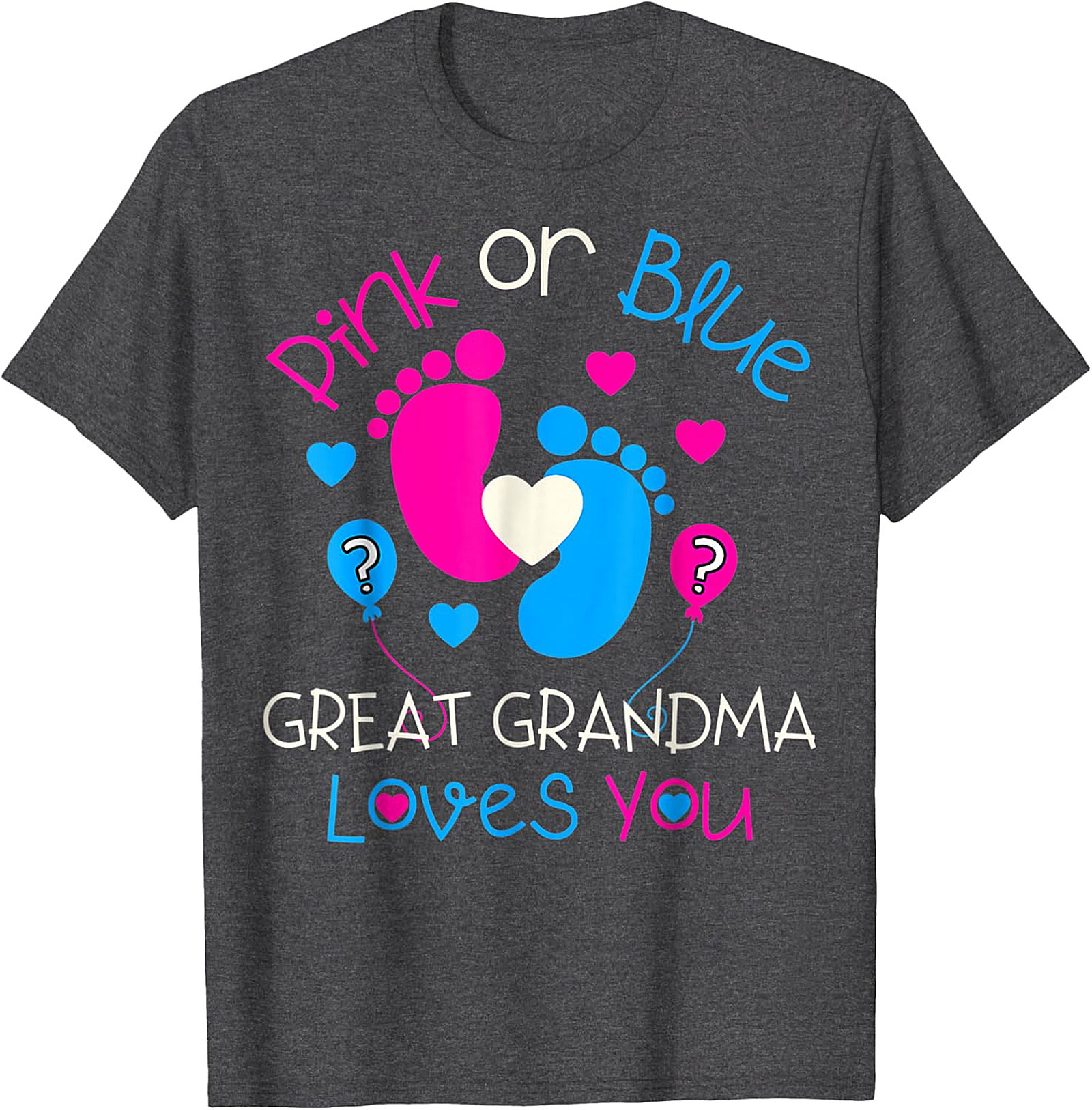  Great Grandma Gender Reveal T-Shirt | Pink or Blue Tee