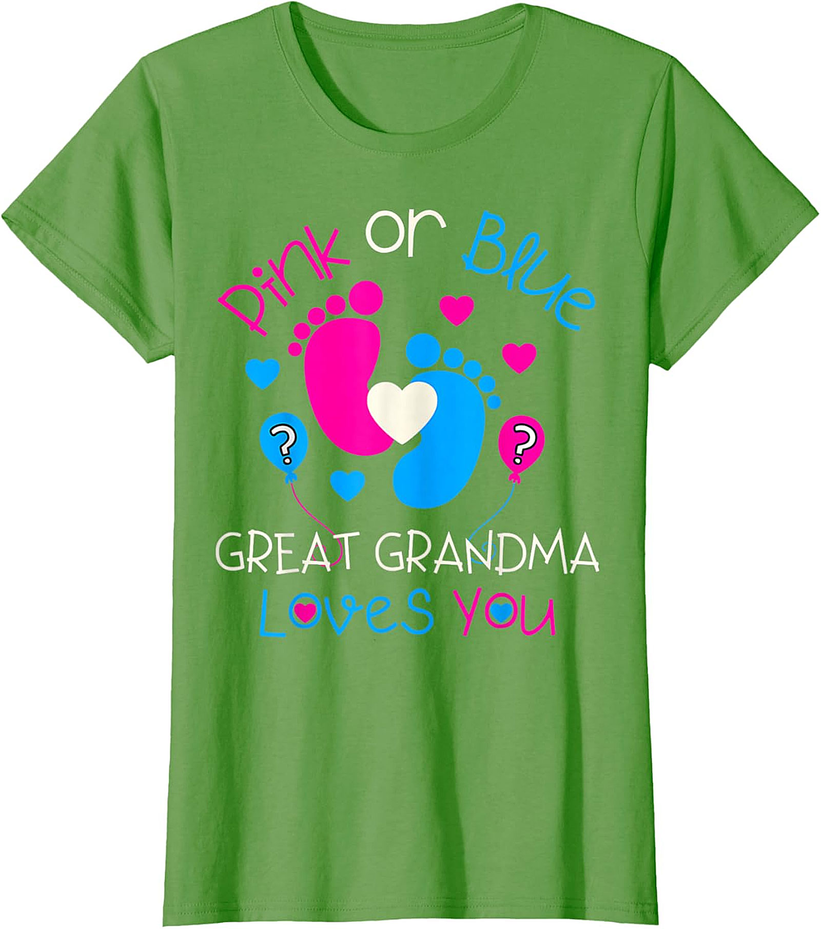  Great Grandma Gender Reveal T-Shirt | Pink or Blue Tee
