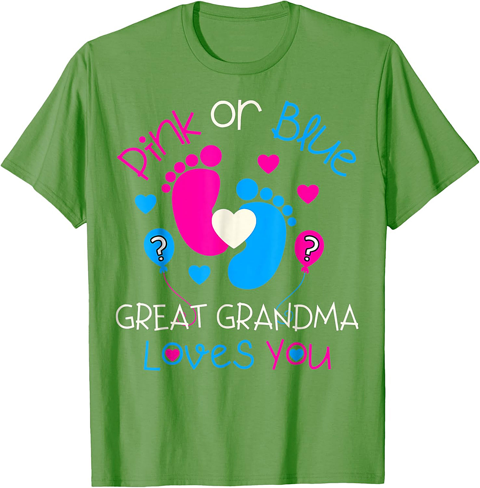  Great Grandma Gender Reveal T-Shirt | Pink or Blue Tee