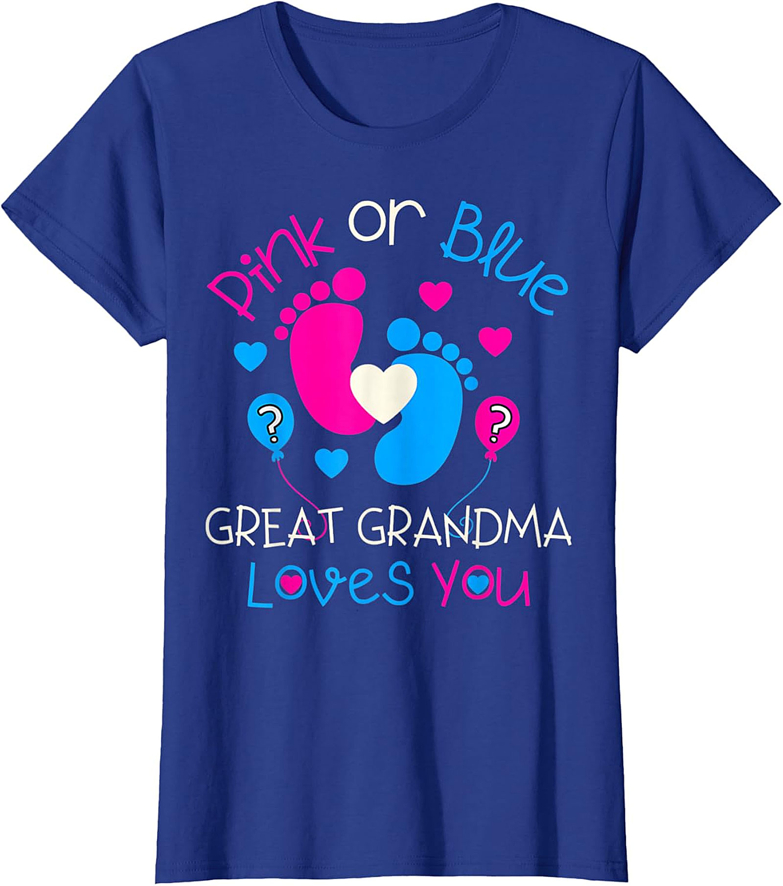  Great Grandma Gender Reveal T-Shirt | Pink or Blue Tee
