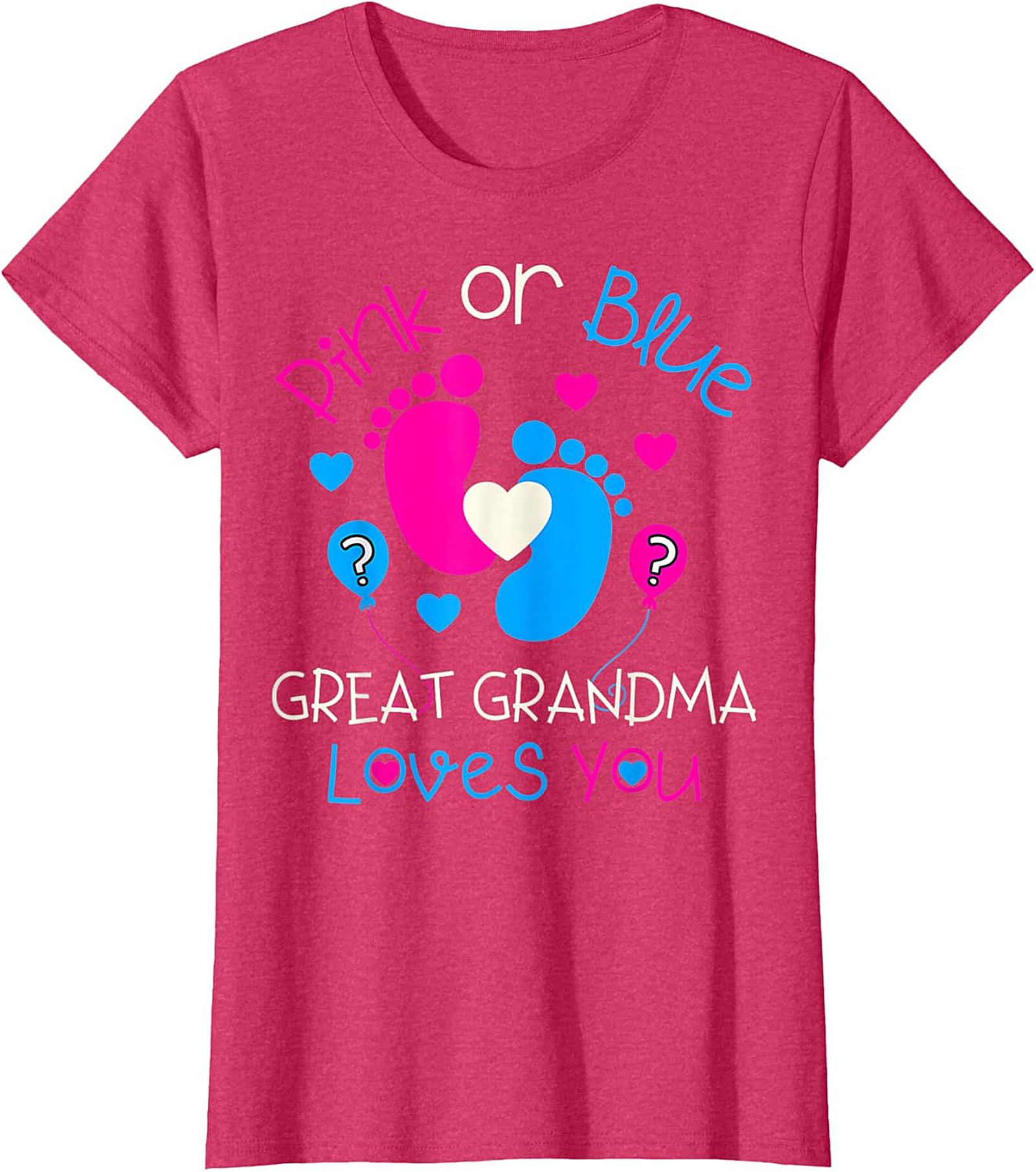  Great Grandma Gender Reveal T-Shirt | Pink or Blue Tee