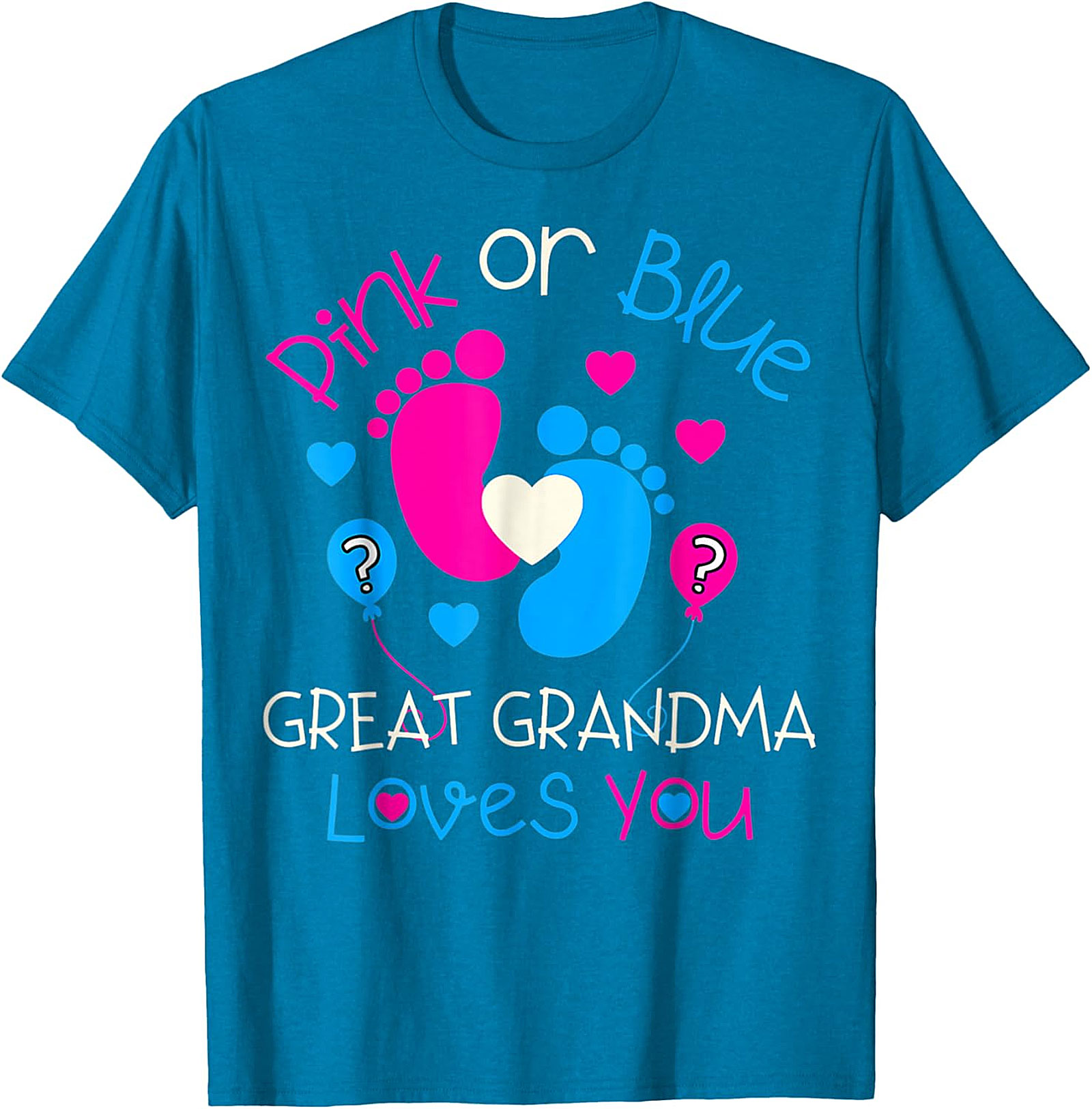  Great Grandma Gender Reveal T-Shirt | Pink or Blue Tee