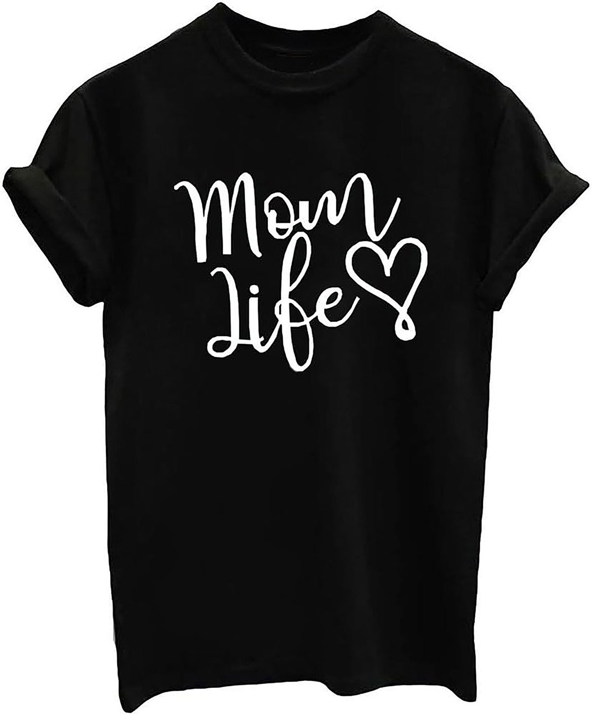 Mom Life Heart Graphic T-Shirt | Cute & Soft Unisex Tee