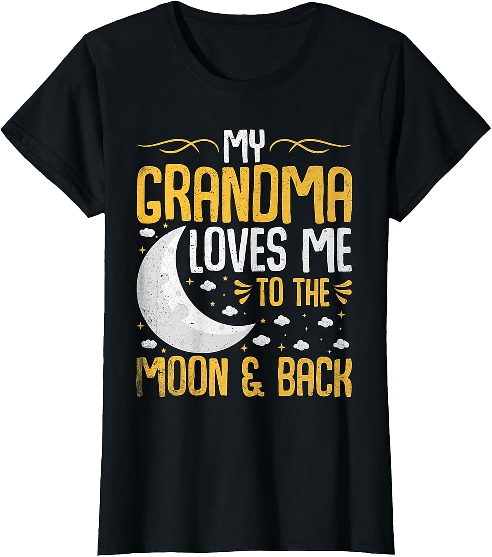  Grandma Loves Me To The Moon & Back T-Shirt | Soft Cotton Tee