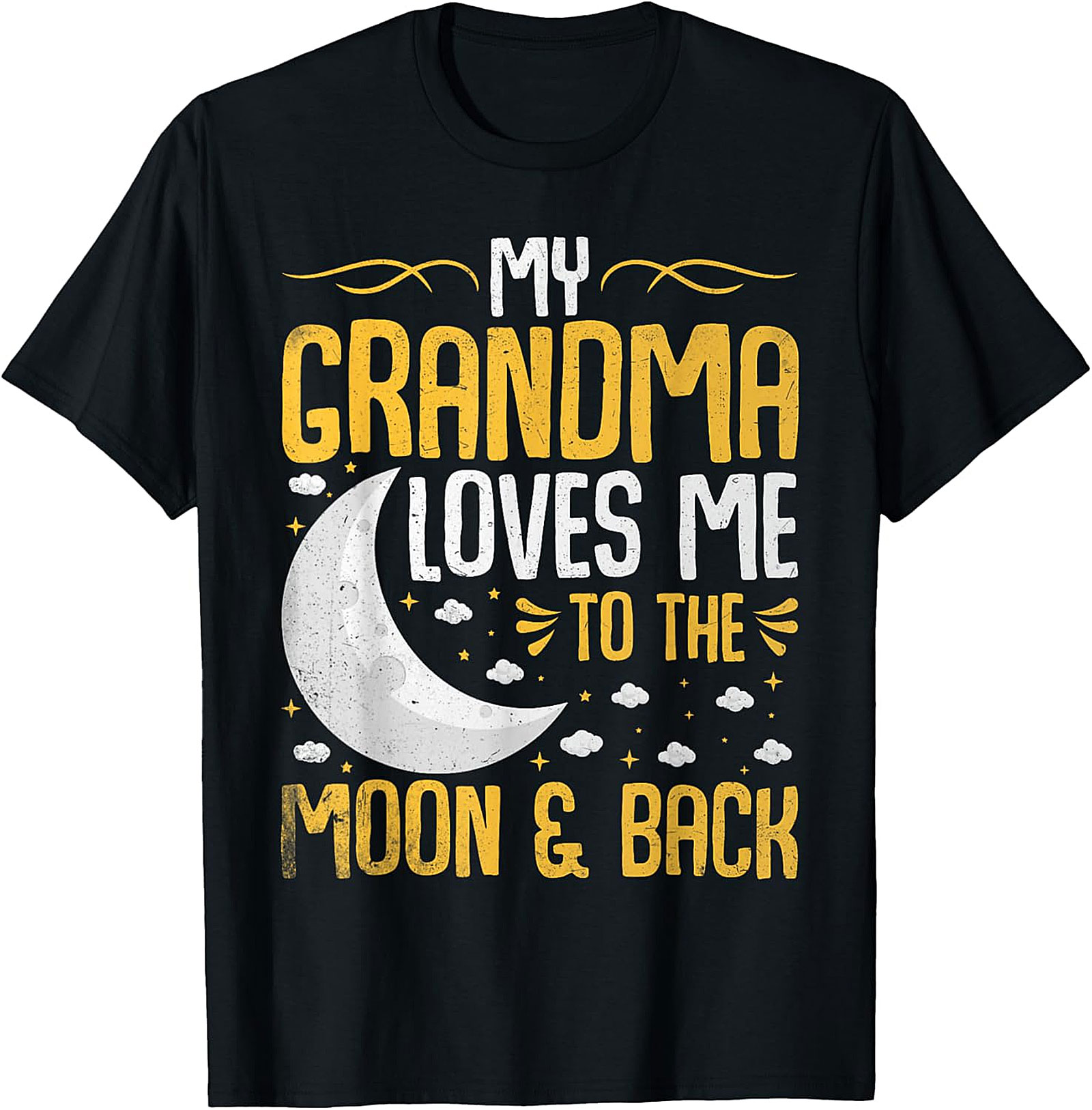  Grandma Loves Me To The Moon & Back T-Shirt | Soft Cotton Tee