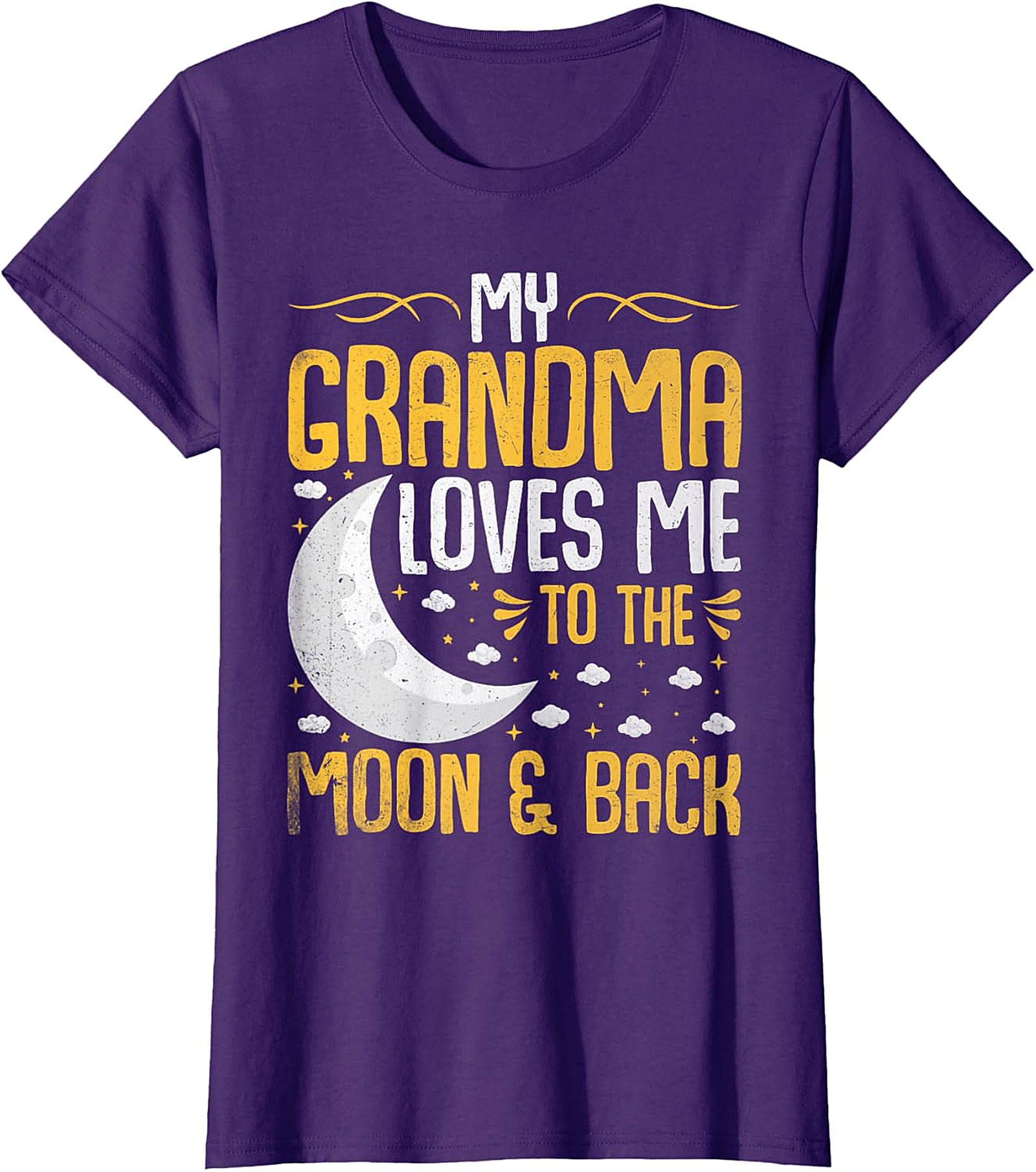  Grandma Loves Me To The Moon & Back T-Shirt | Soft Cotton Tee