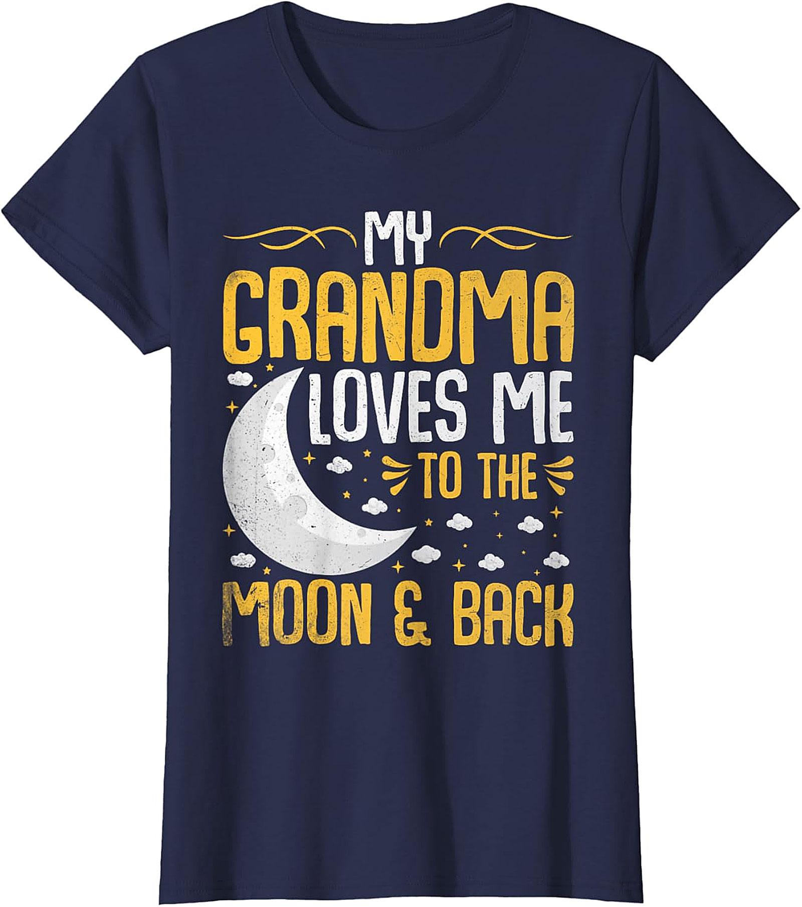 Grandma Loves Me To The Moon & Back T-Shirt | Soft Cotton Tee