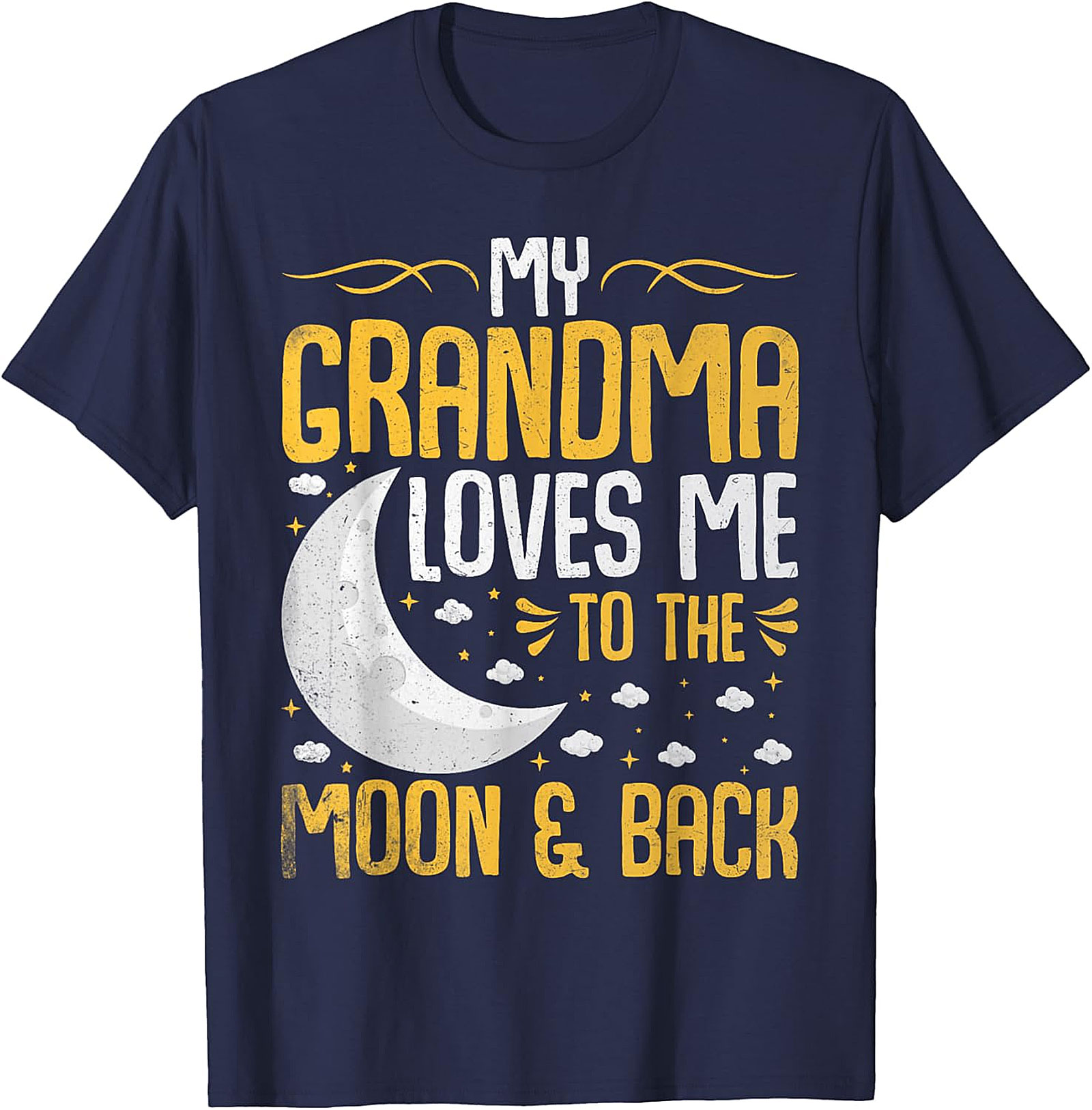 Grandma Loves Me To The Moon & Back T-Shirt | Soft Cotton Tee